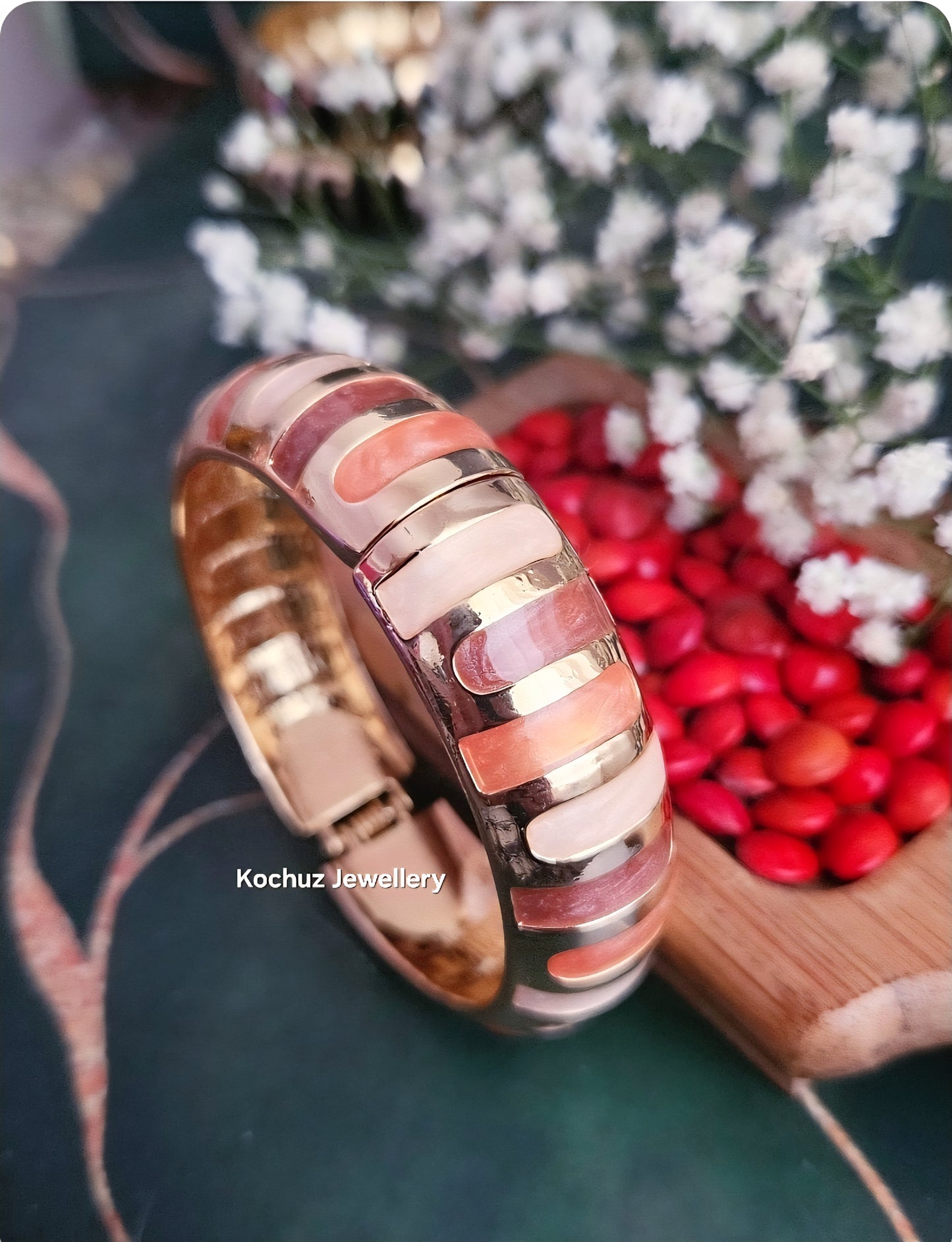 BANG1287 - Anti Tarnish Italian Enamel Meenakari Vintage Bangle