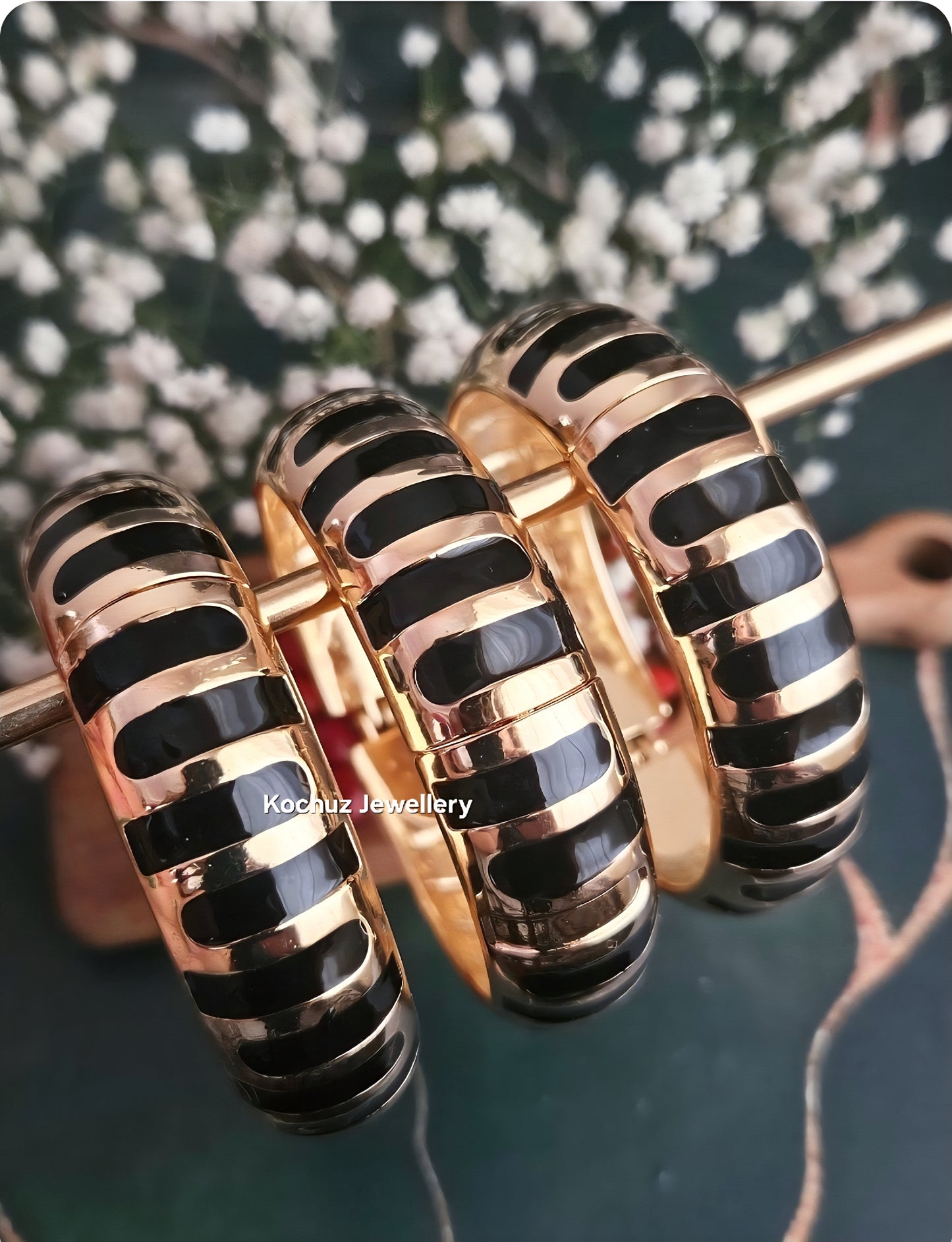 BANG1288 - Anti Tarnish Italian Enamel Meenakari Vintage Bangle