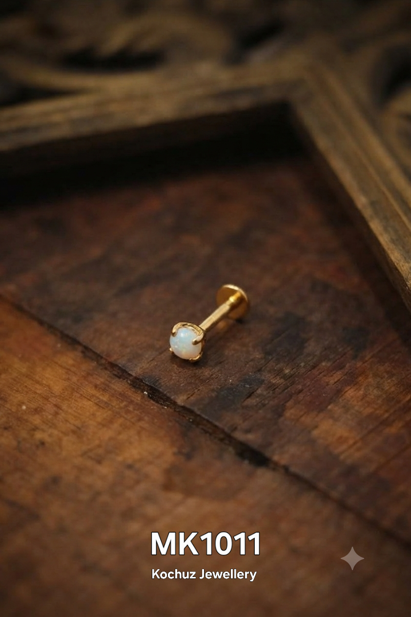 MK1011 -24 Karat Gold Plated Nose Pin