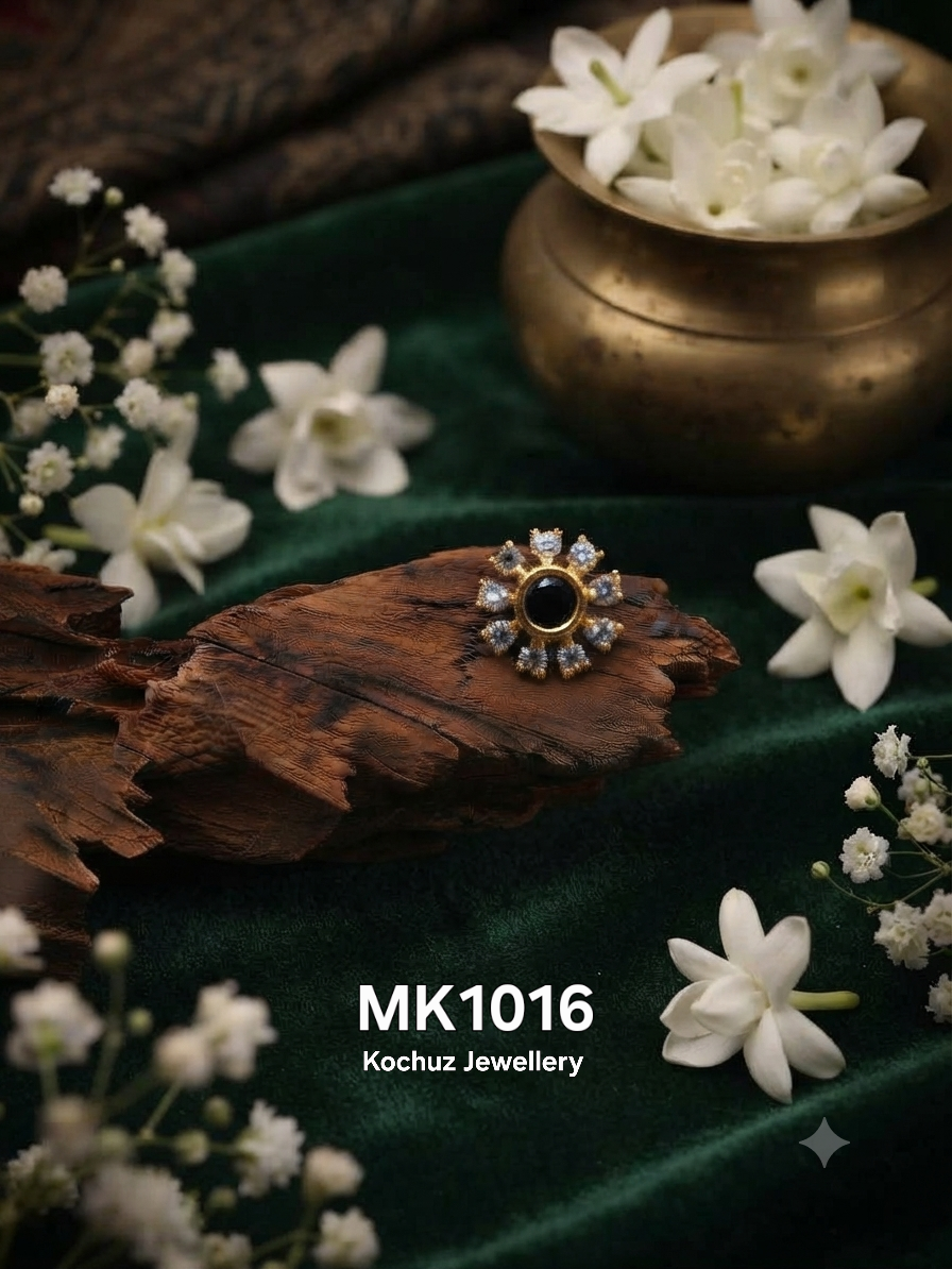 MK1016 -24 Karat Gold Plated Nose Pin