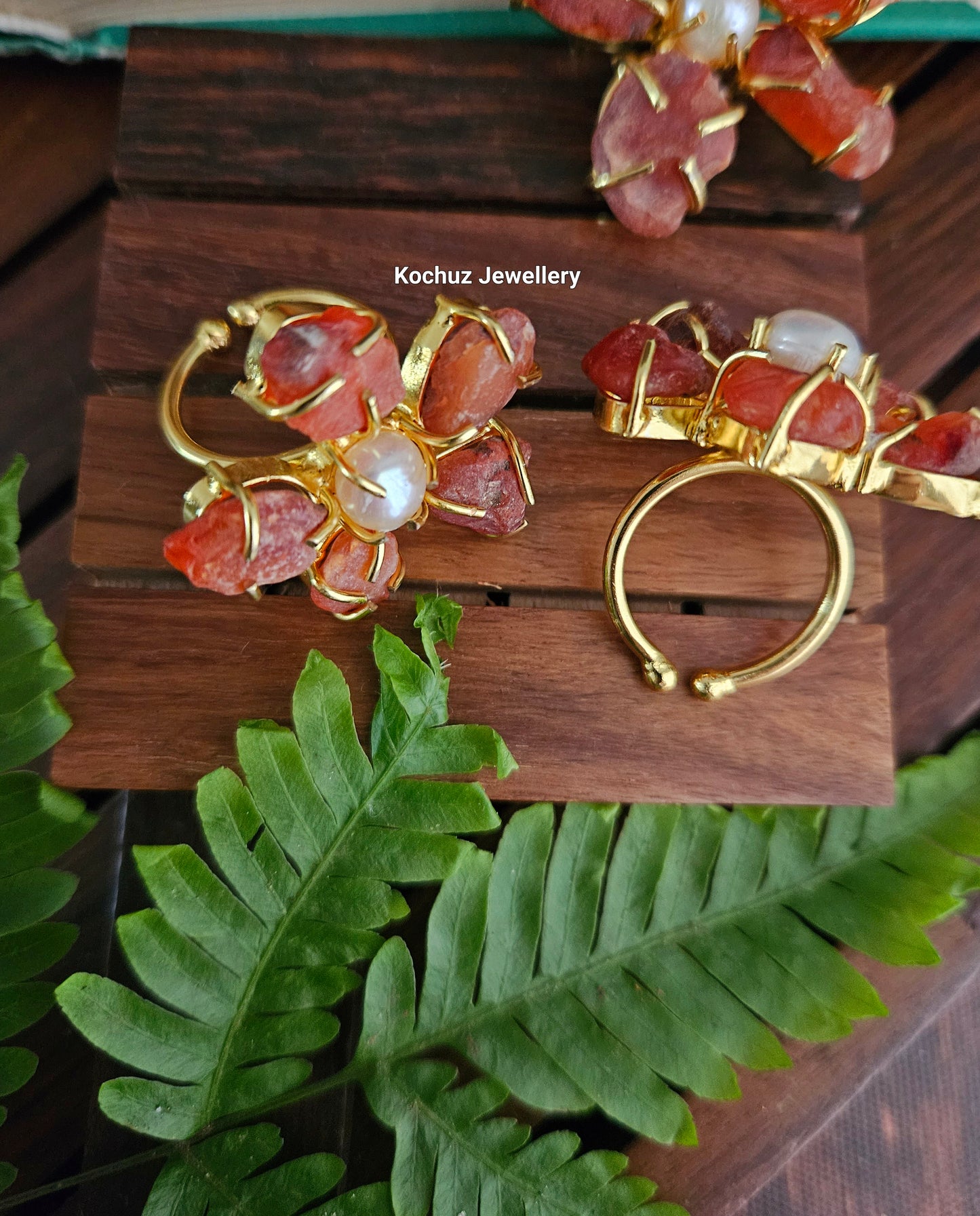 RING1001 - Natural Stone Statement Rings