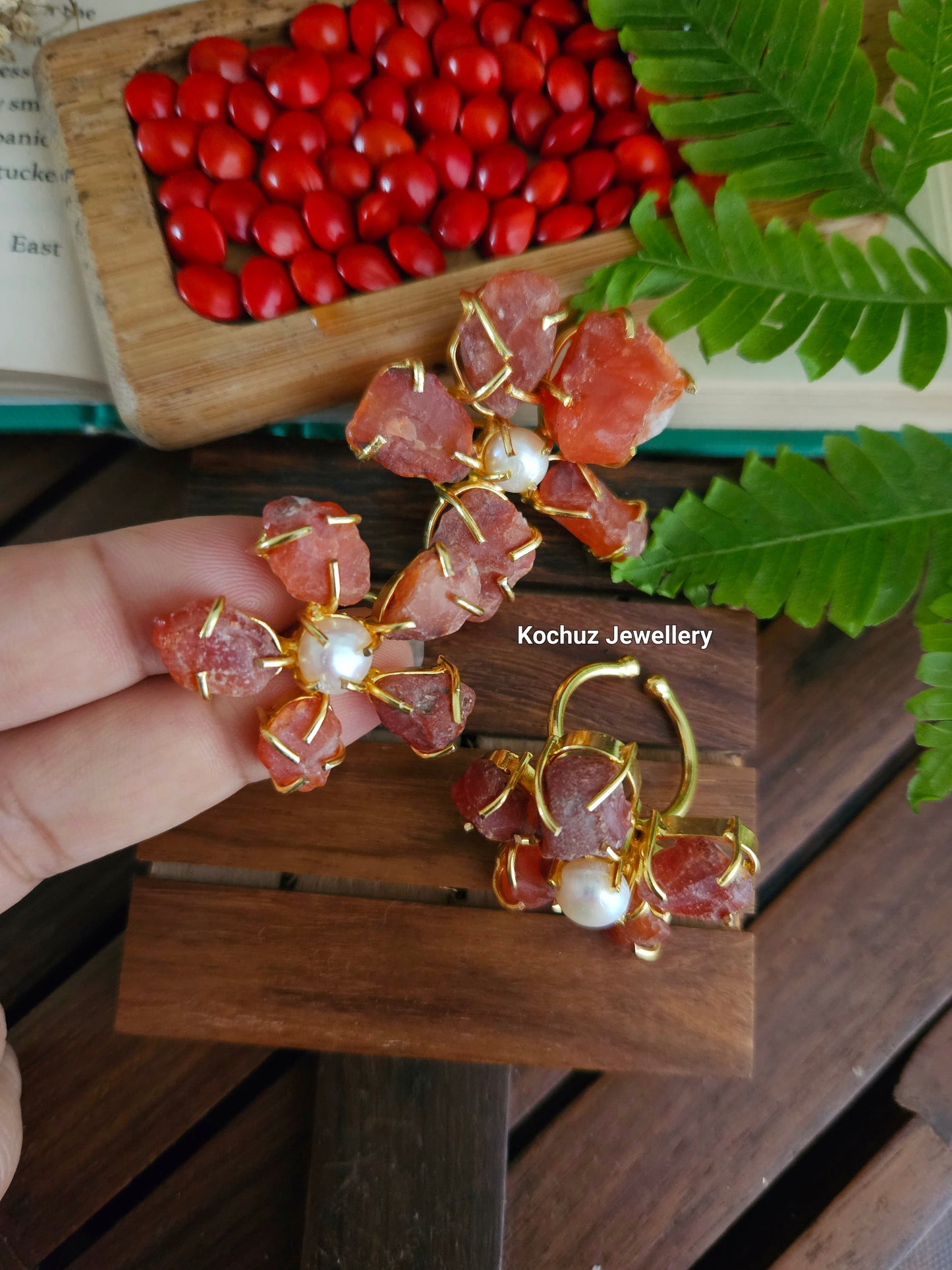 RING1001 - Natural Stone Statement Rings