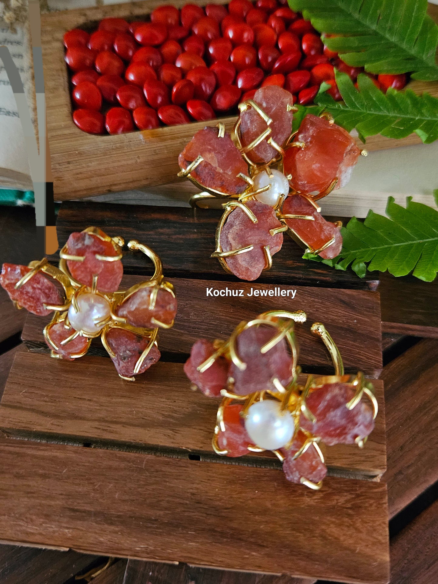 RING1001 - Natural Stone Statement Rings