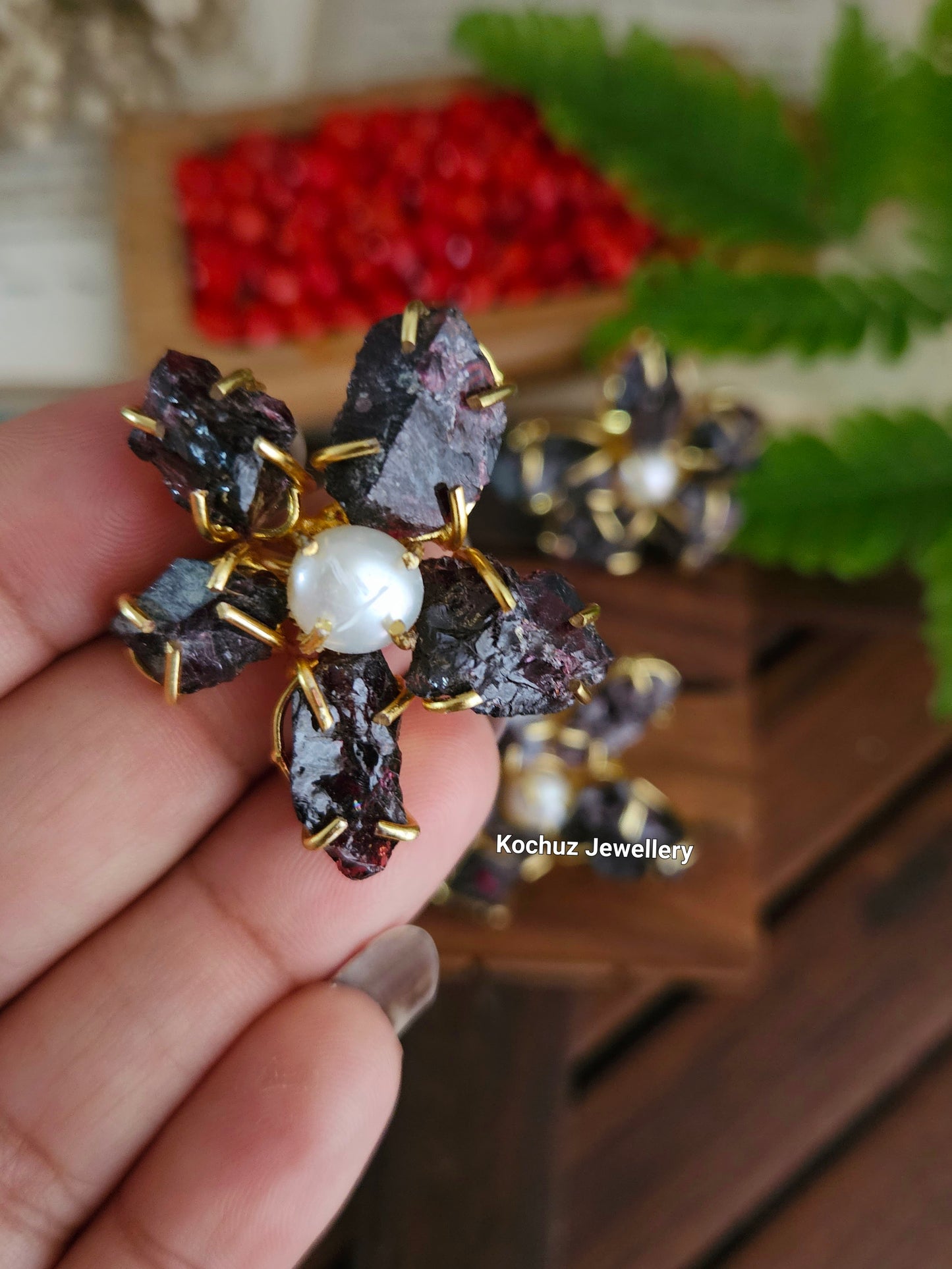 RING1001 - Natural Stone Statement Rings