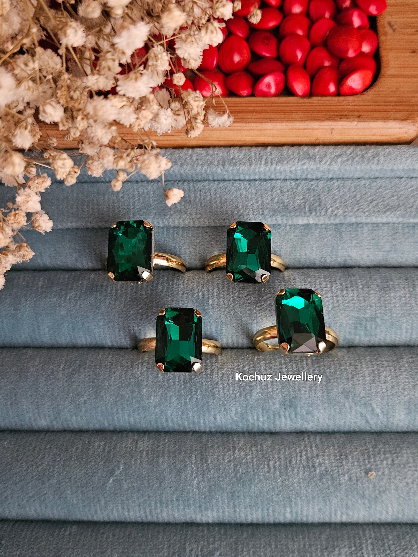 RING1007 - Medium Glass Finger Rings