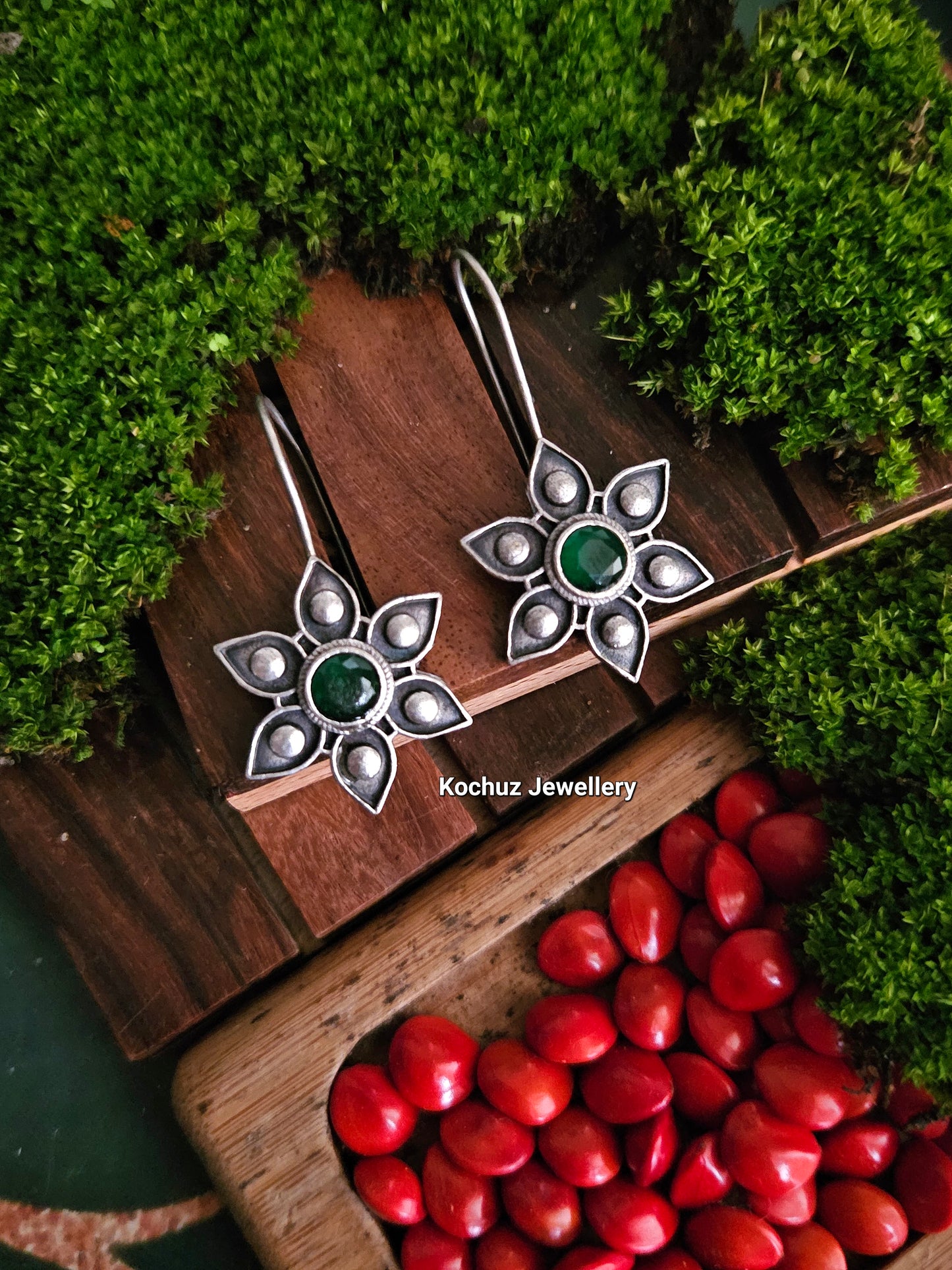 EAR1143 - Silver Look Alike Dangler