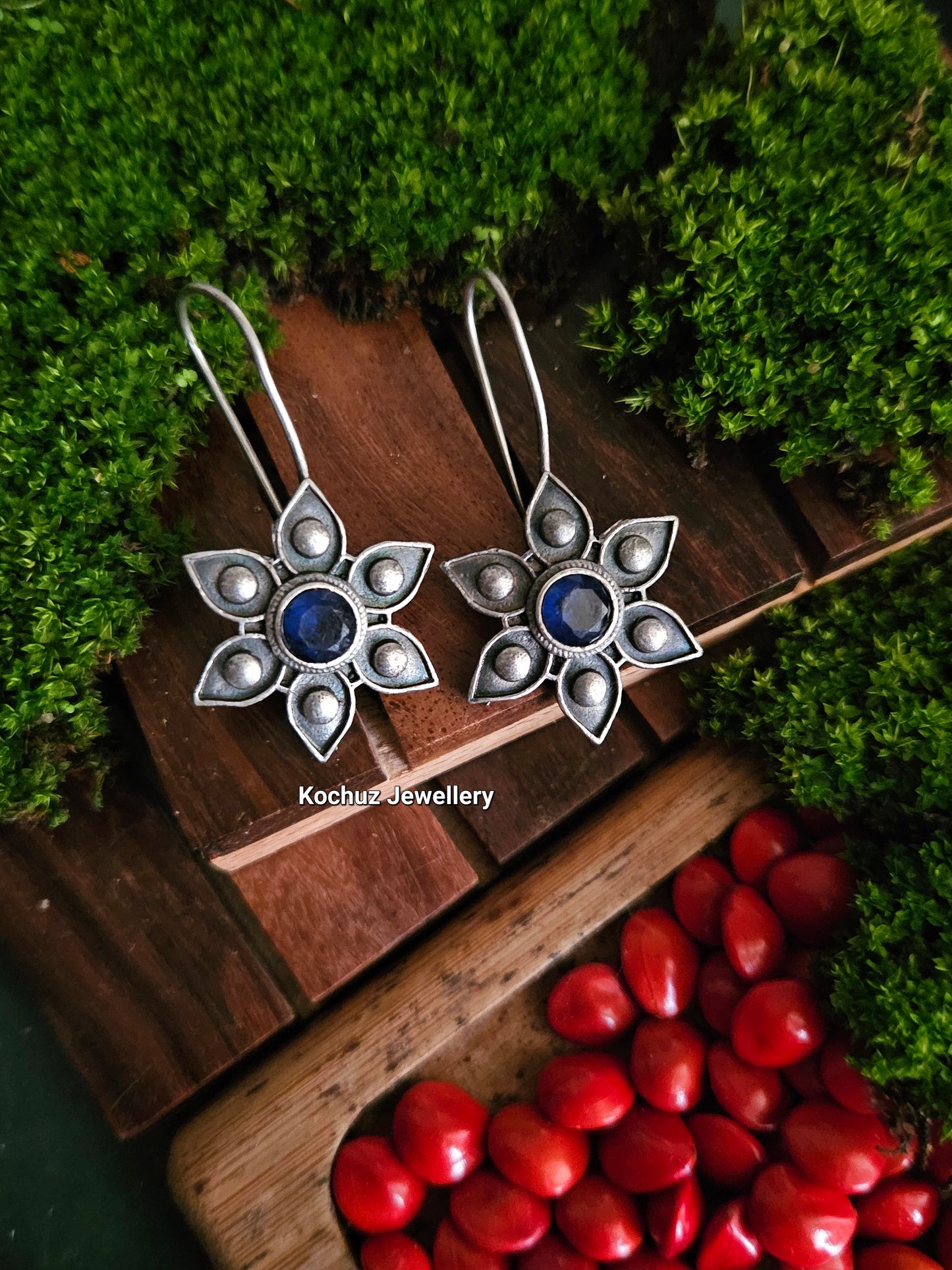 EAR1143 - Silver Look Alike Dangler
