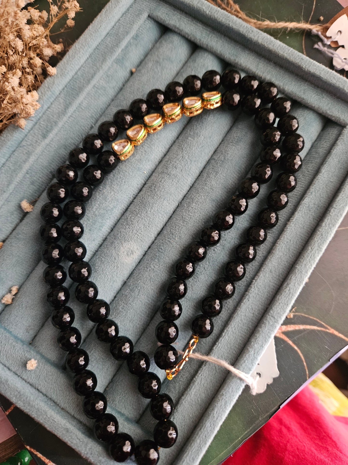 NECK1082 -Agate and Kundan Neckpiece