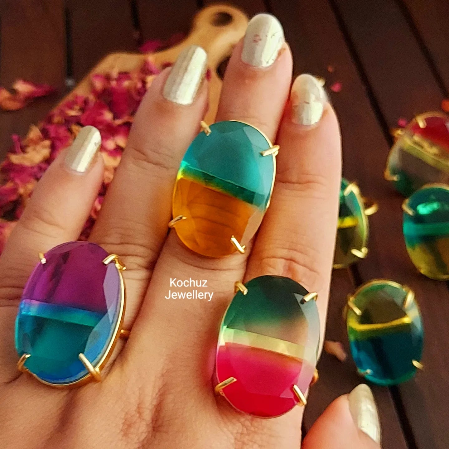 RING1011 - Multi Colour Rings
