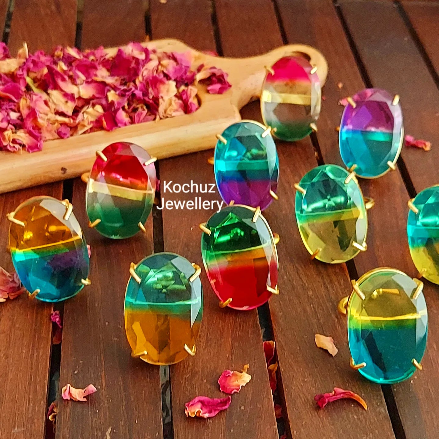 RING1011 - Multi Colour Rings