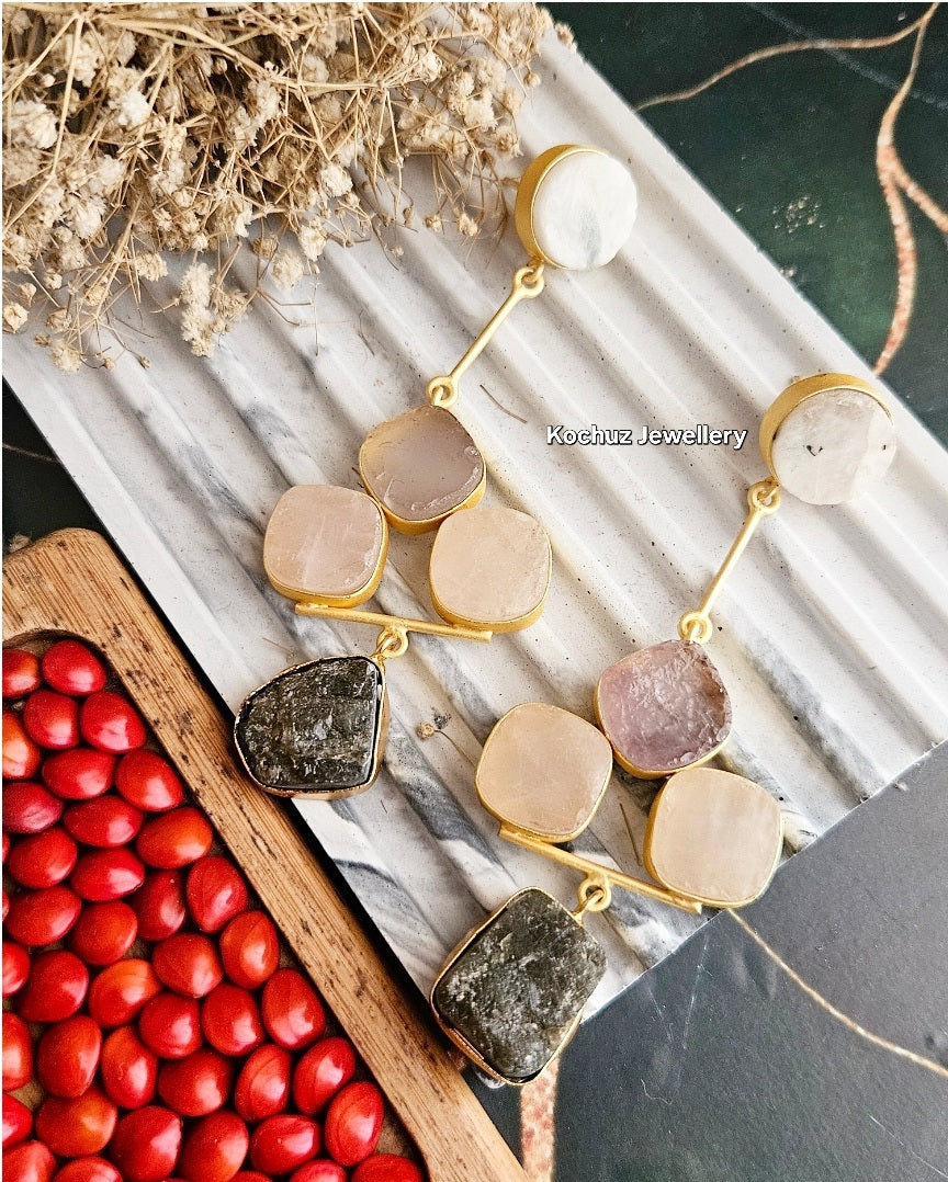 EAR1178 - Natural stone earrings
