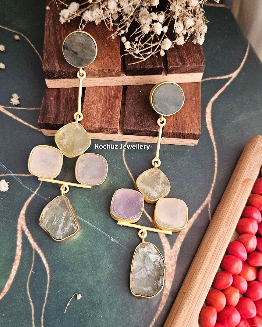 EAR1178 - Natural stone earrings