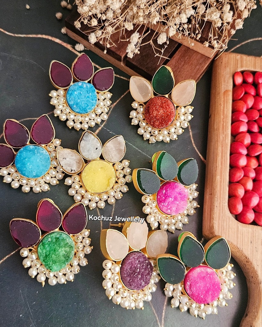 EAR1180 - Natural Stone Earrings