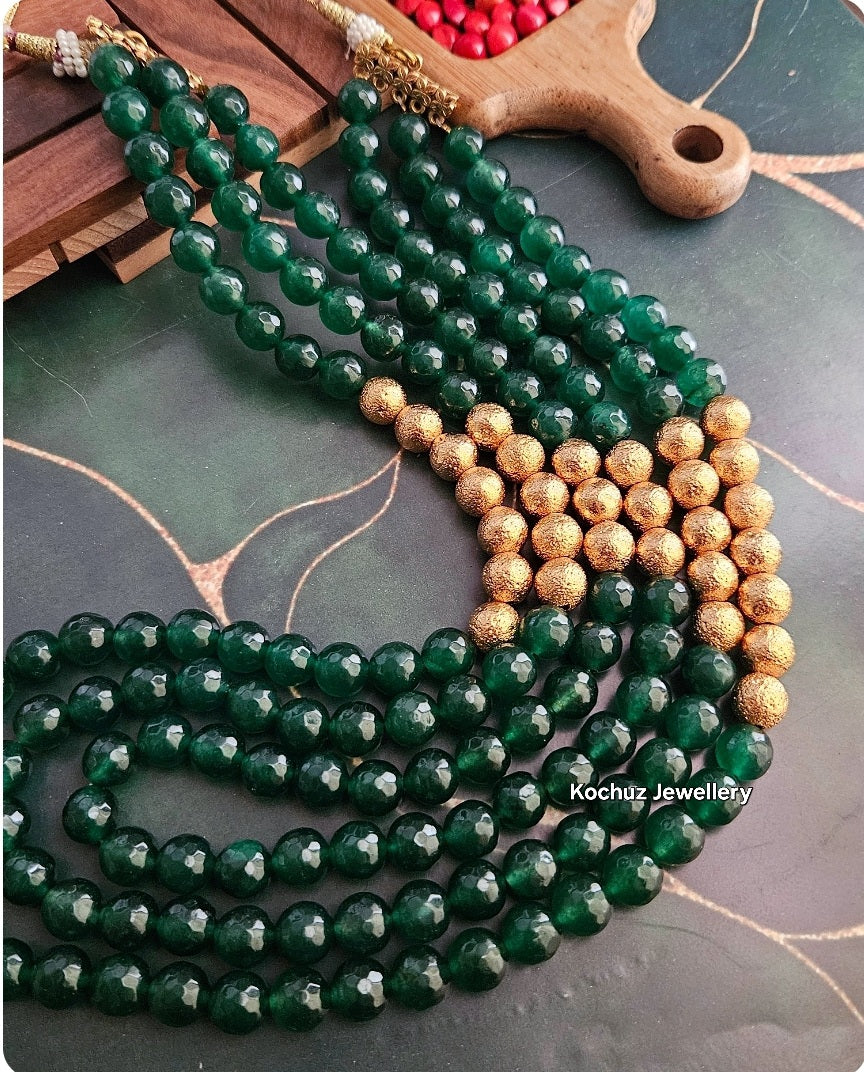 NECK1054- Premium Agate Neckpiece