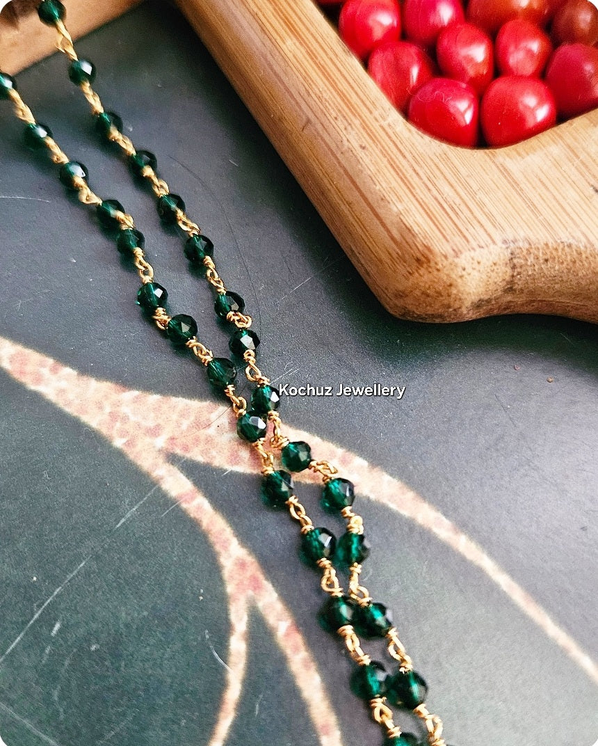 NECK1069 -2 Layer Karimani Style Neckpiece