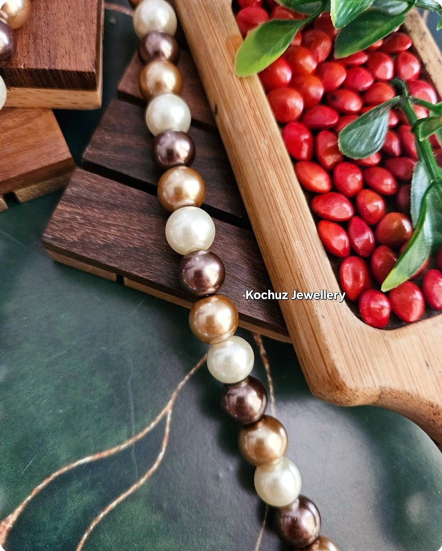 NECK1096 - Shell Pearl Neckpiece