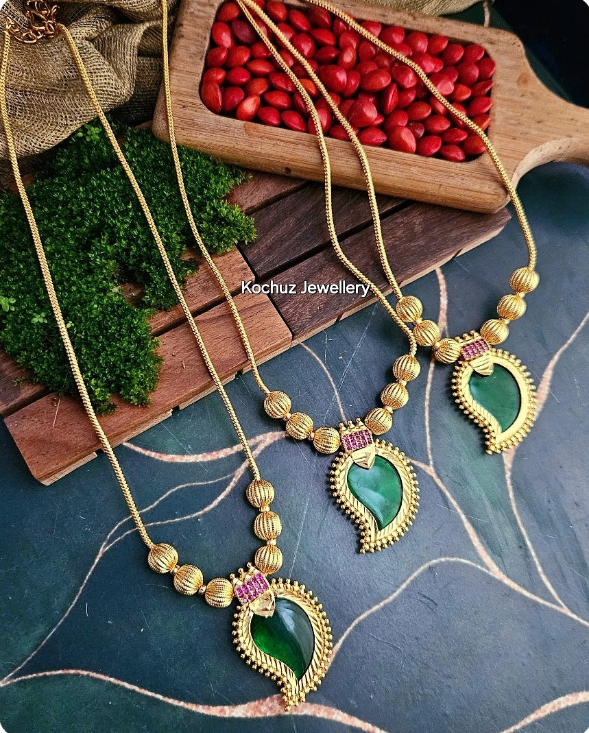 Jewelry Mango Malai Designs Palakka Mala Mango Mala Necklace