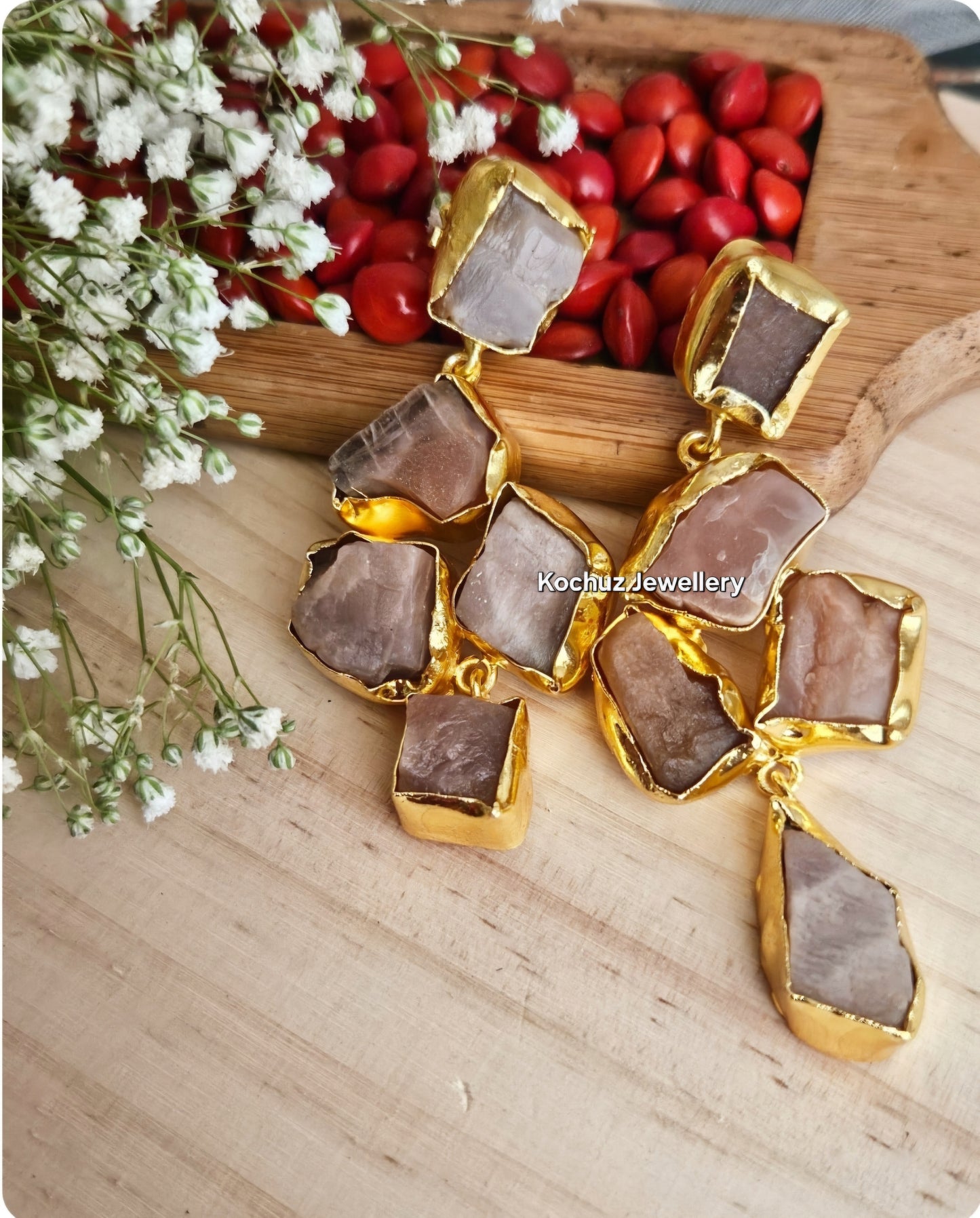 EAR1255 -Natural Stone Earrings