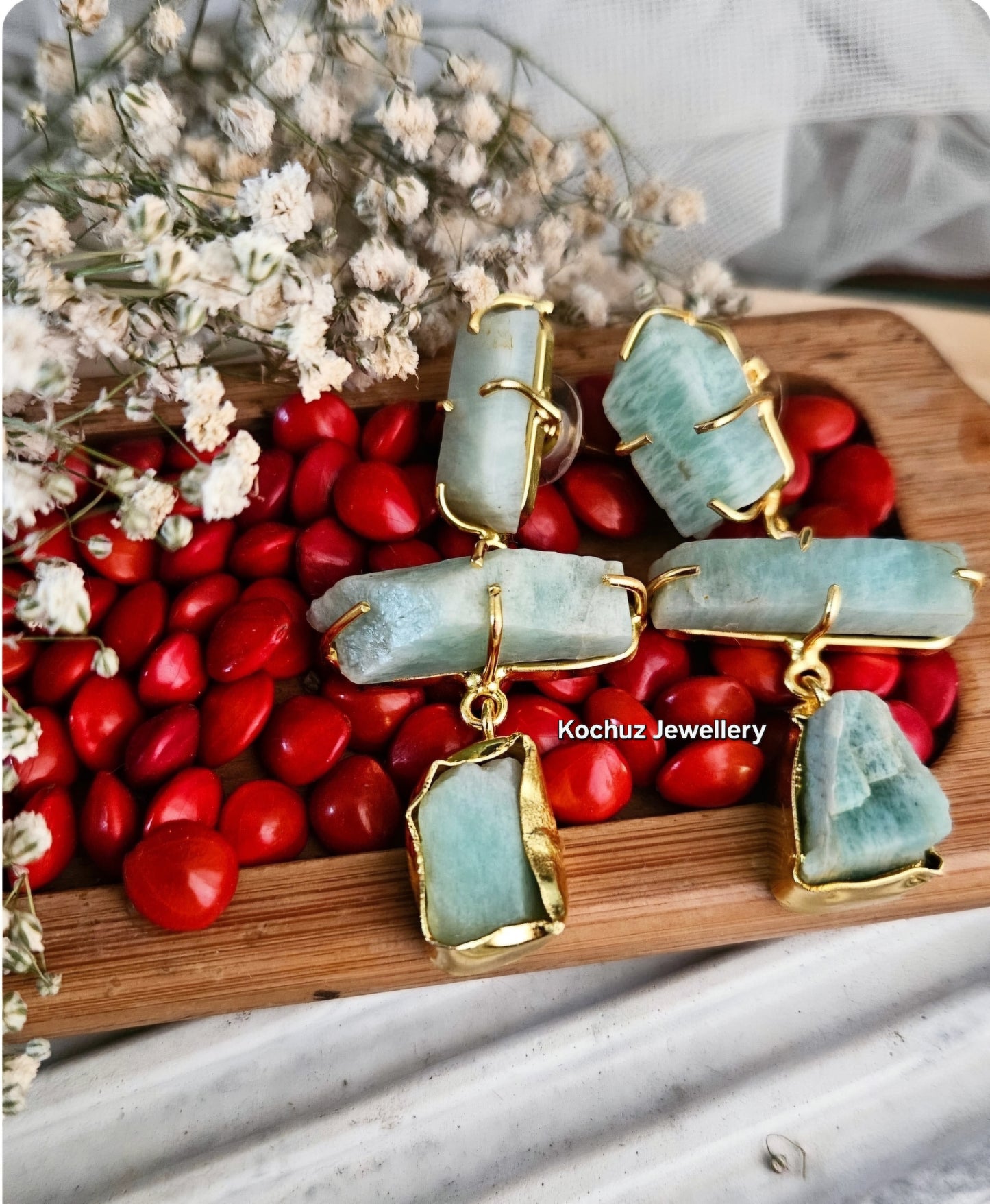 EAR1257 -Natural Stone Earrings