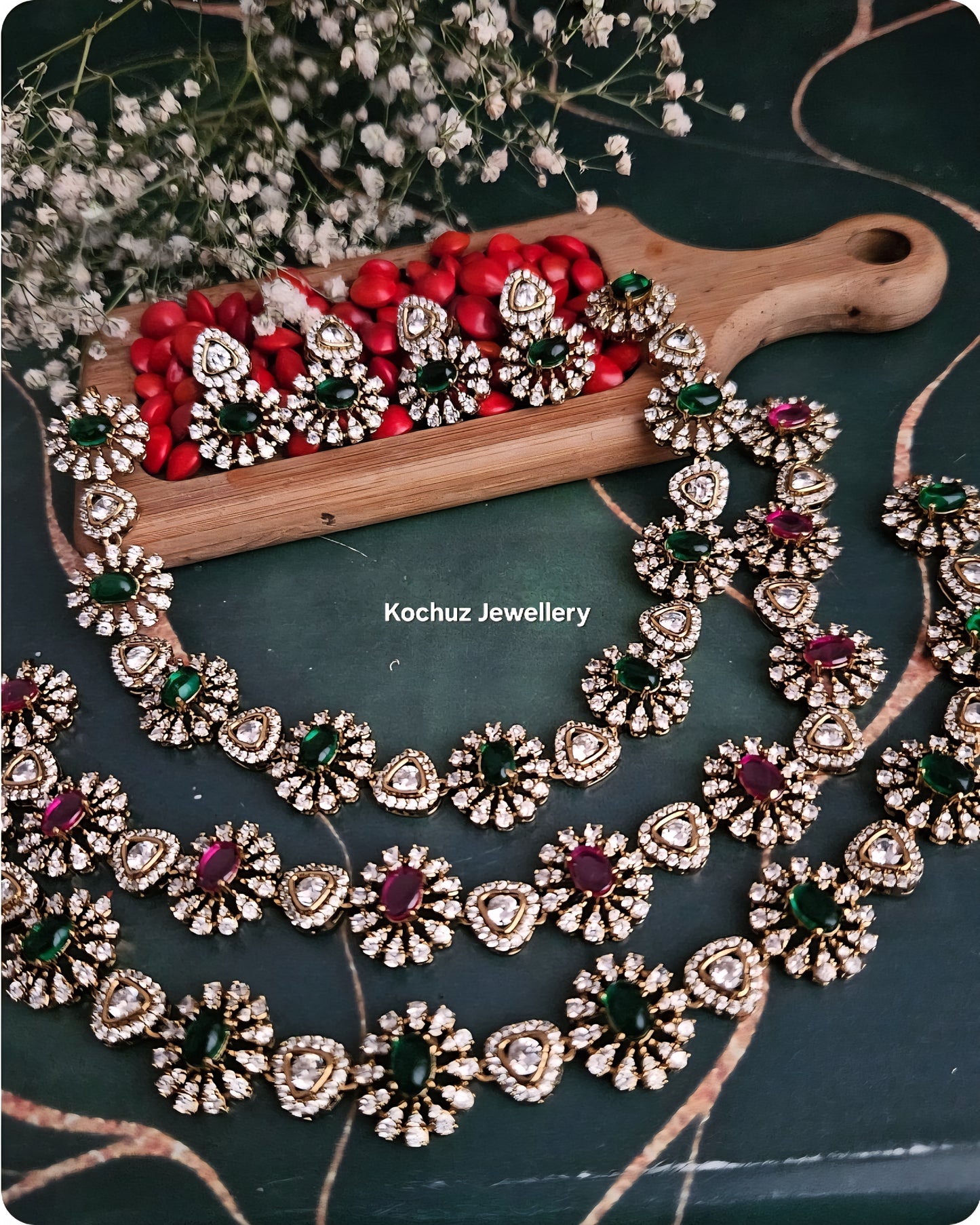 NECK1298 - Stone Neckpiece Set