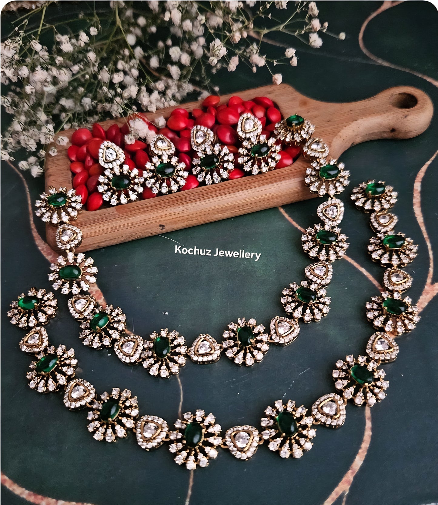 NECK1298 - Stone Neckpiece Set