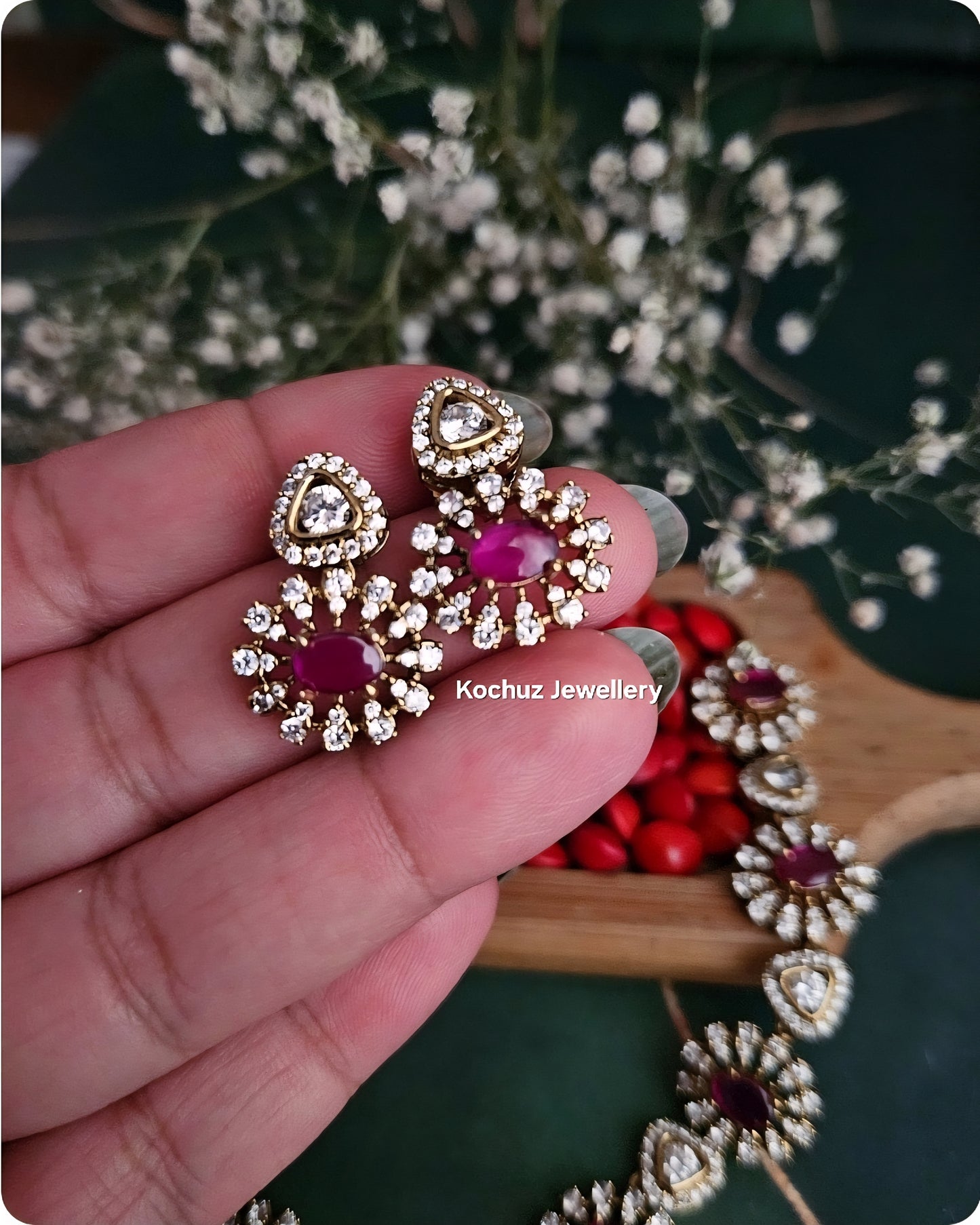NECK1298 - Stone Neckpiece Set