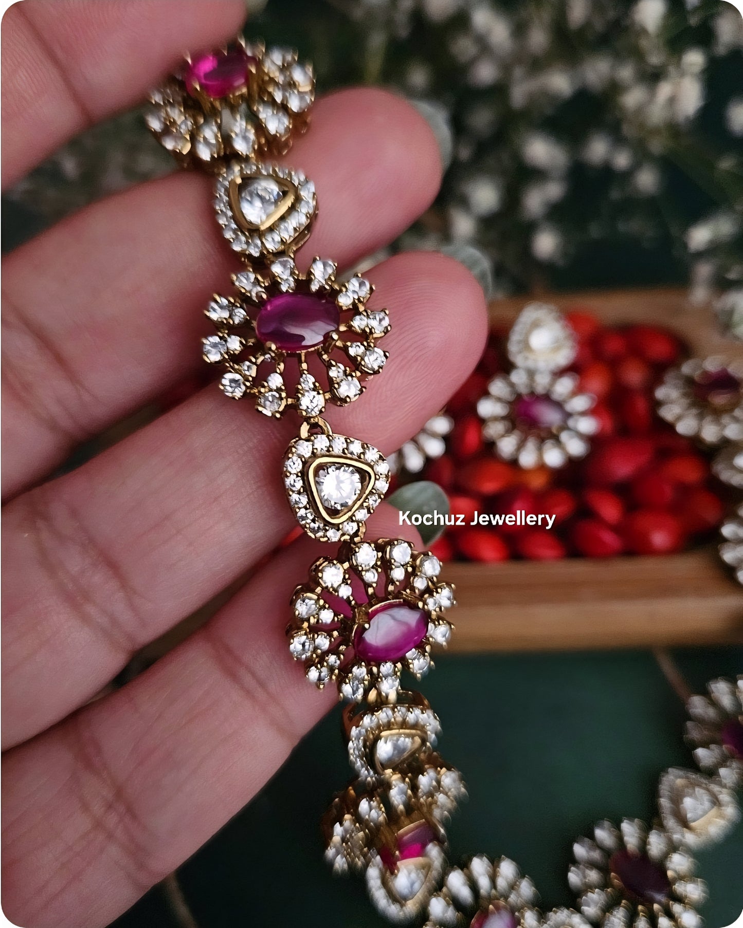 NECK1298 - Stone Neckpiece Set