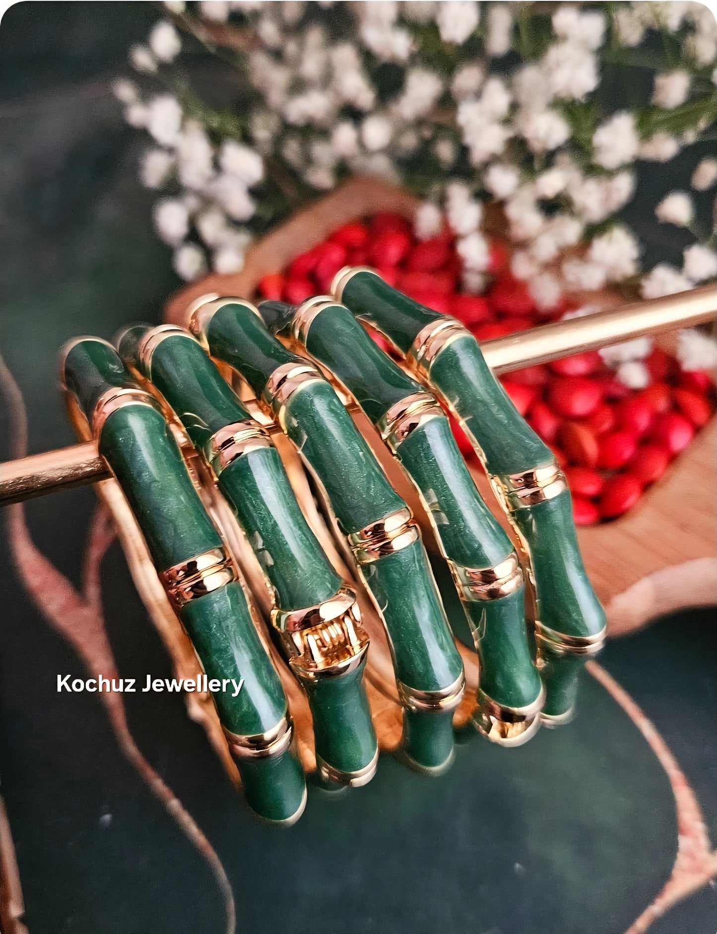 BANG1277 - Anti Tarnish Italian Enamel Meenakari Vintage Bangle