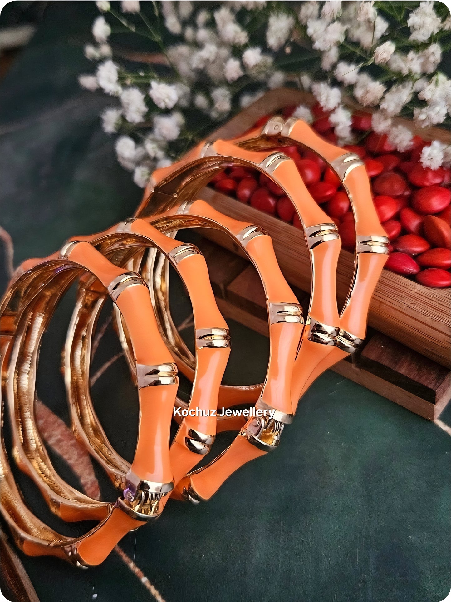 BANG1278 - Anti Tarnish Italian Enamel Meenakari Vintage Bangle