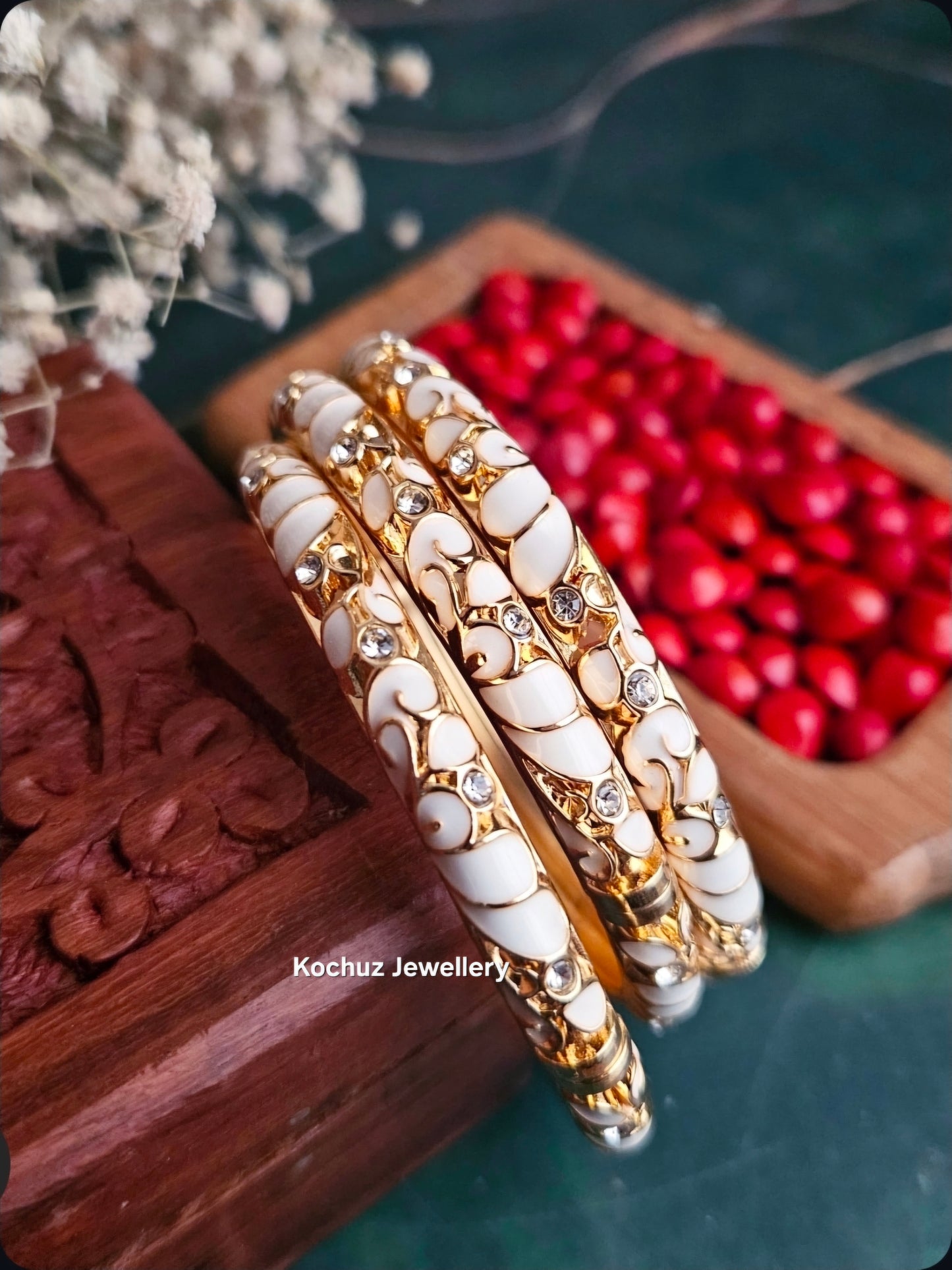 BANG1335-Anti Tarnish Italian Enamel Meenakari Bangles