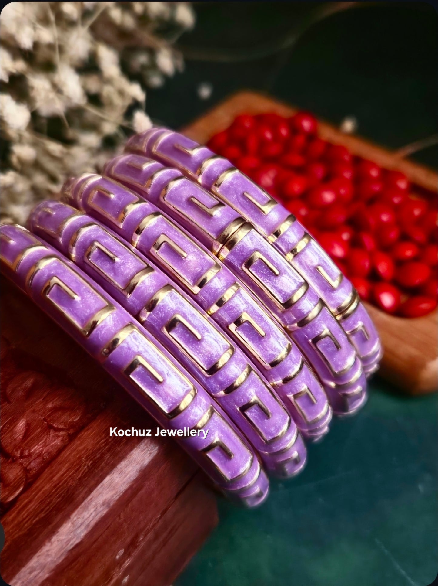 BANG1338 -Anti Tarnish Italian Enamel Meenakari Bangles