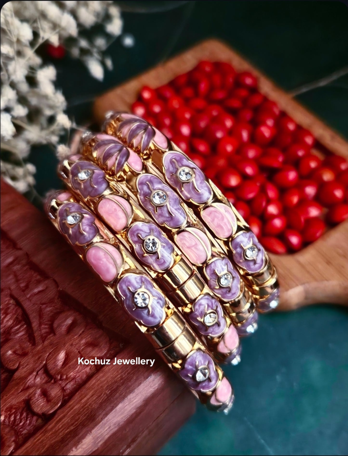 BANG1342 -Anti Tarnish Italian Enamel Meenakari Bangles