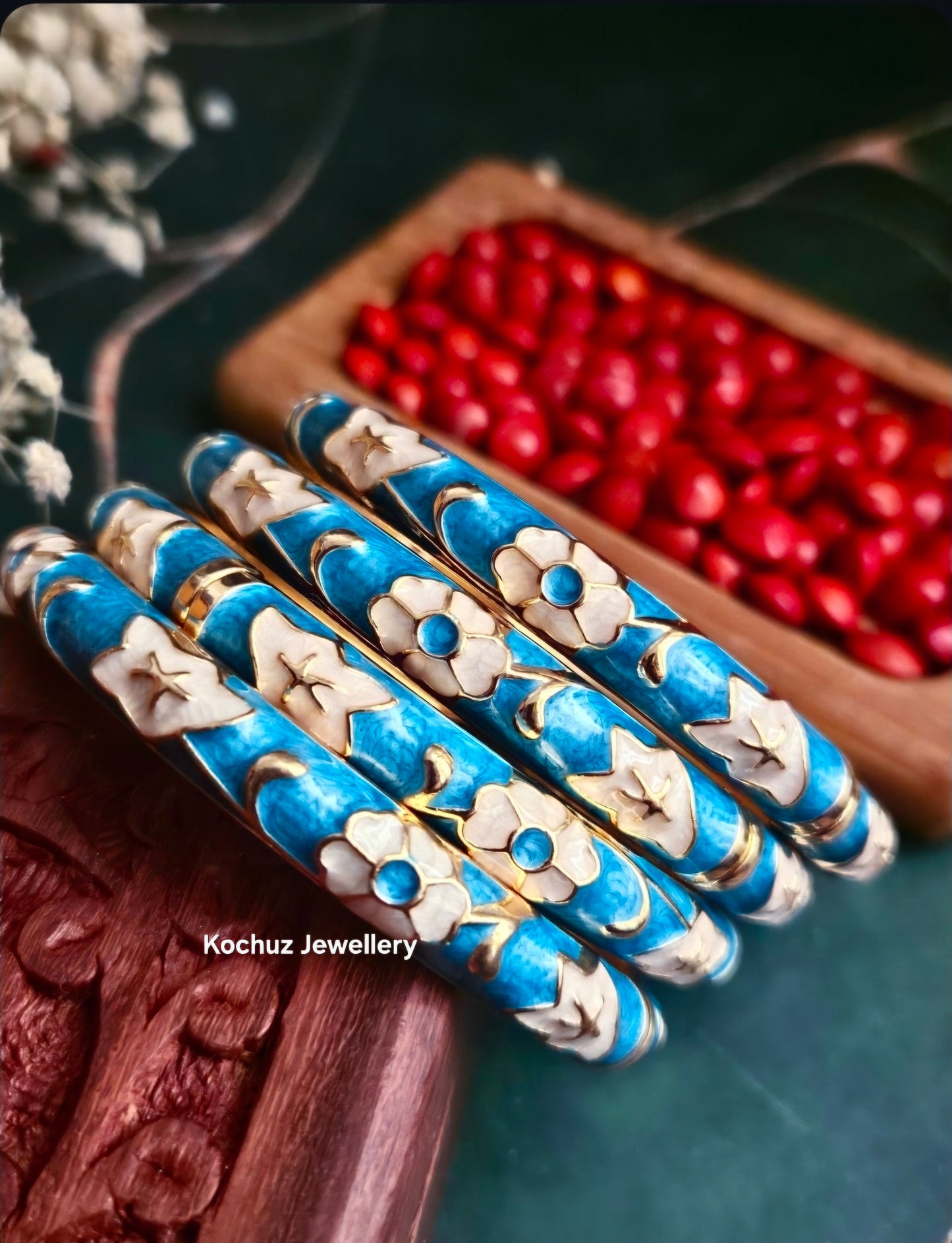 BANG1346 -Anti Tarnish Italian Enamel Meenakari Bangles