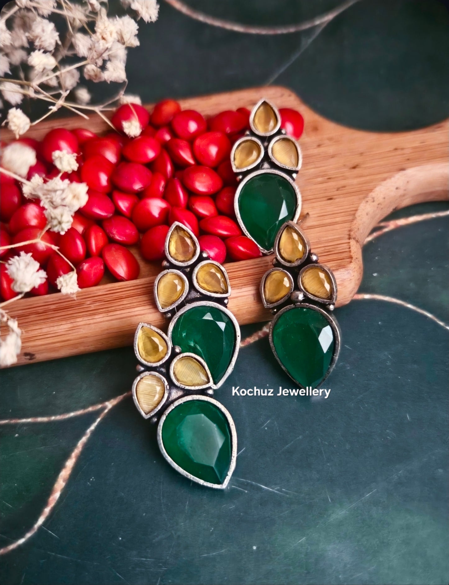 EAR1274-Silver Look Alike Studs