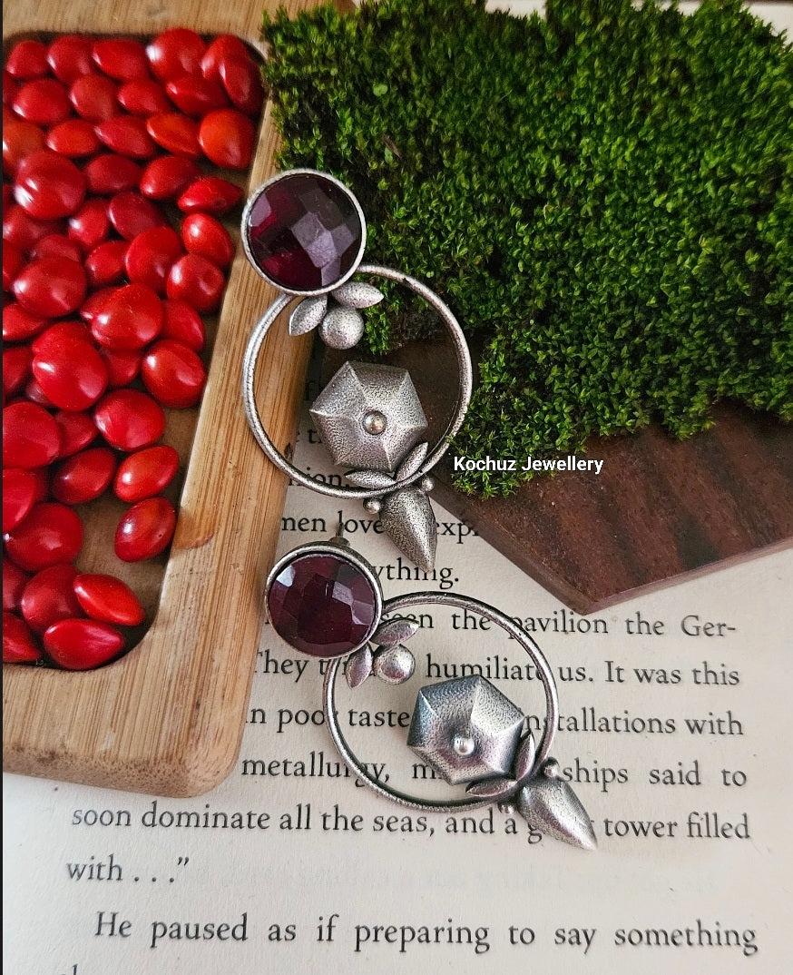 EAR1105 - Silver Look Alike Earrings