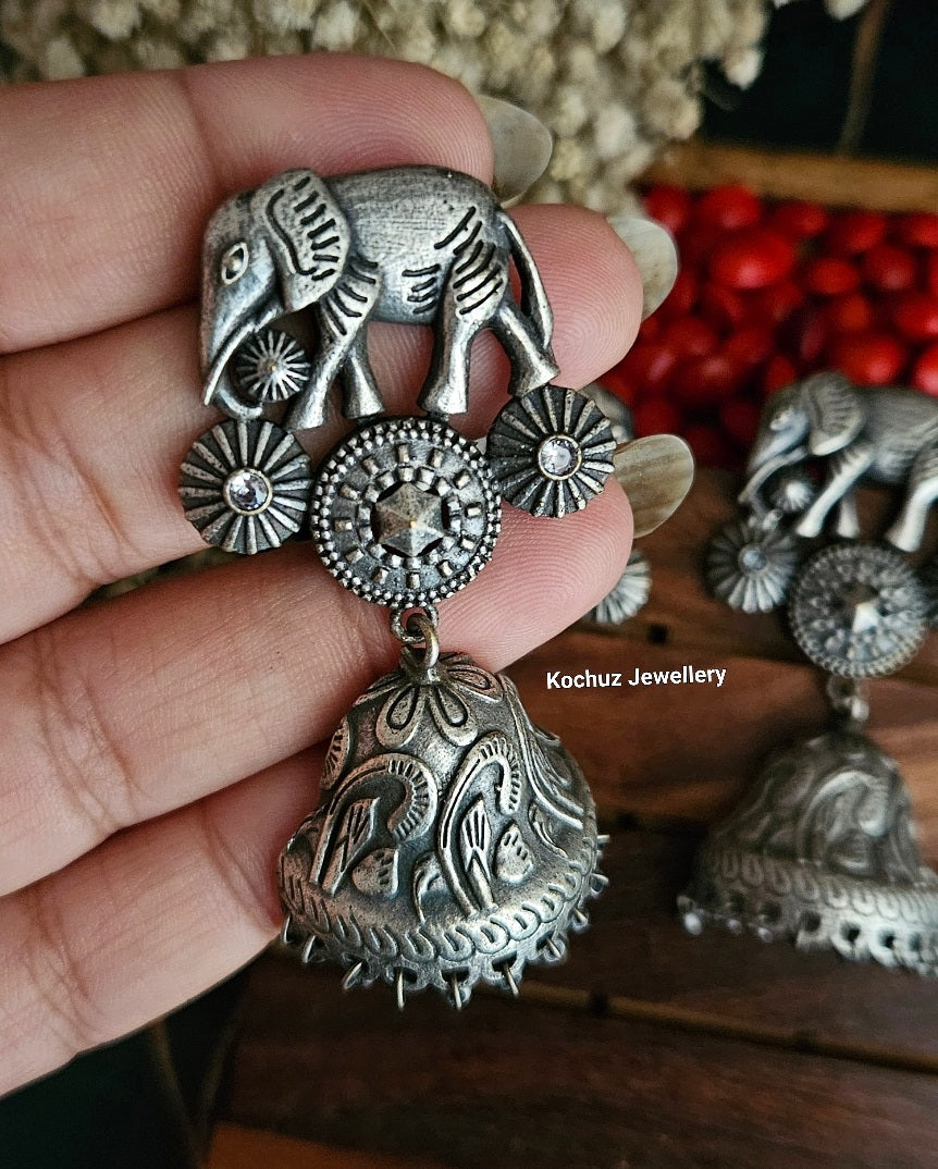 EAR1116 - Elephant Jhumka