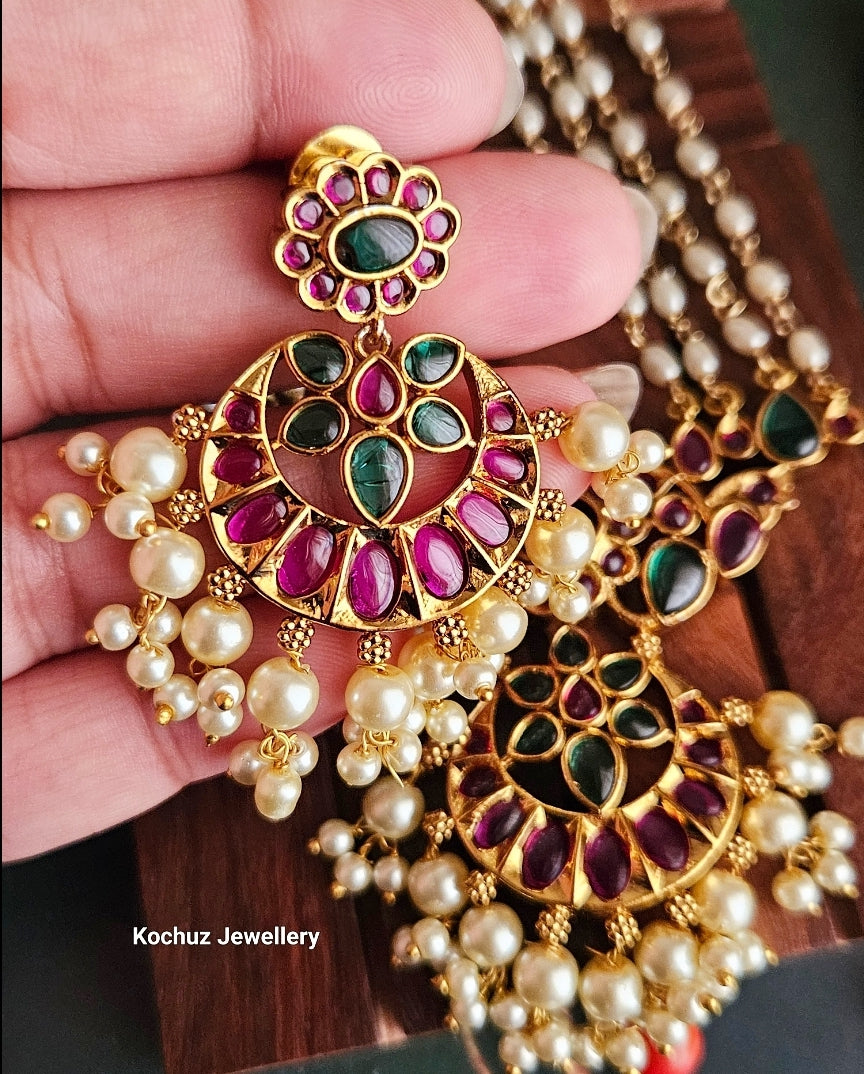NECK1026 - Kemp Pearl Chain Set