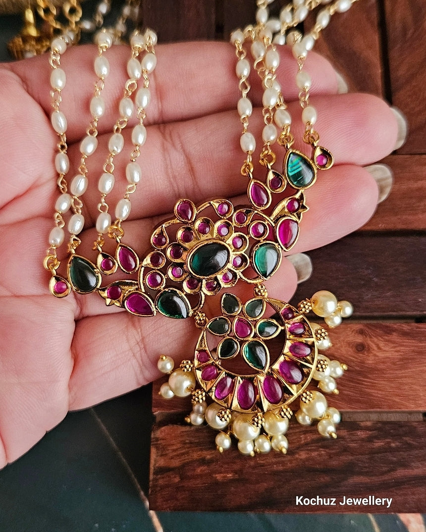 NECK1026 - Kemp Pearl Chain Set