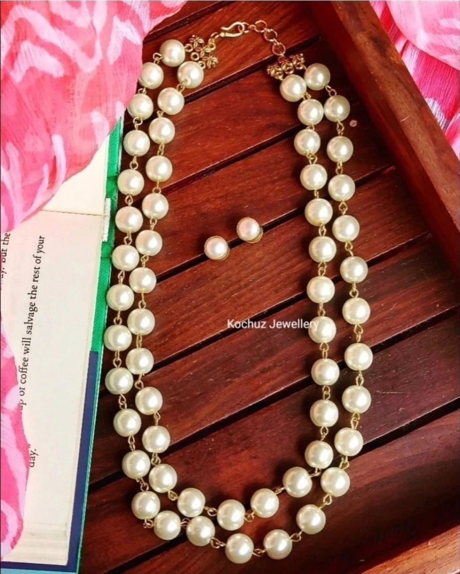 NECK1034 - Simple Pearl NeckPiece