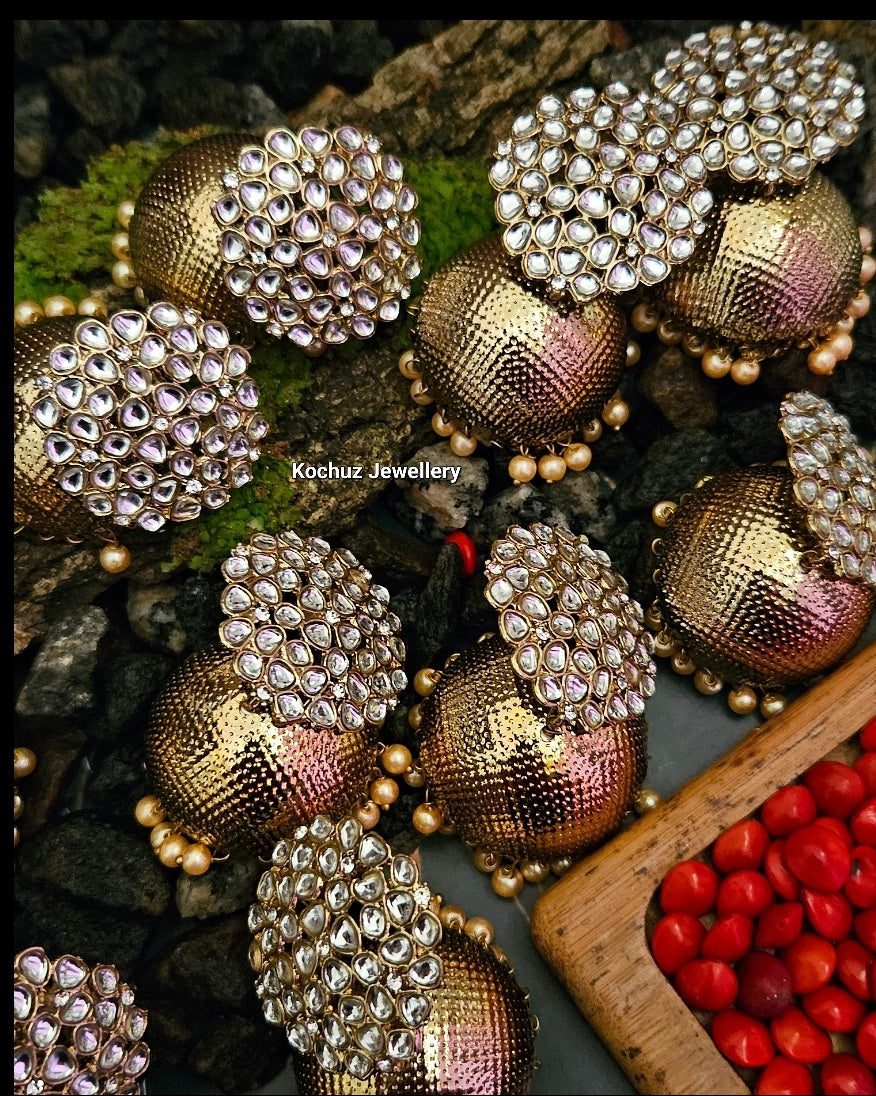 EAR1006 - Polki Jhumka