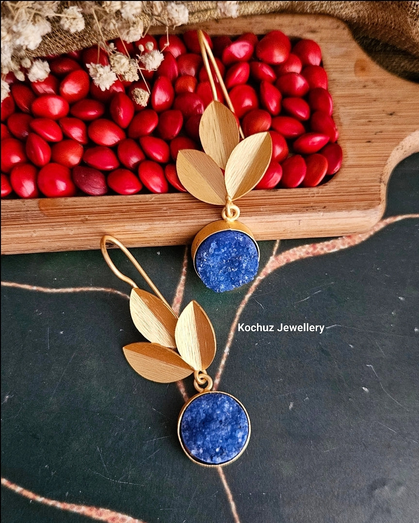 EAR1131 - Druzy Stone Danglers