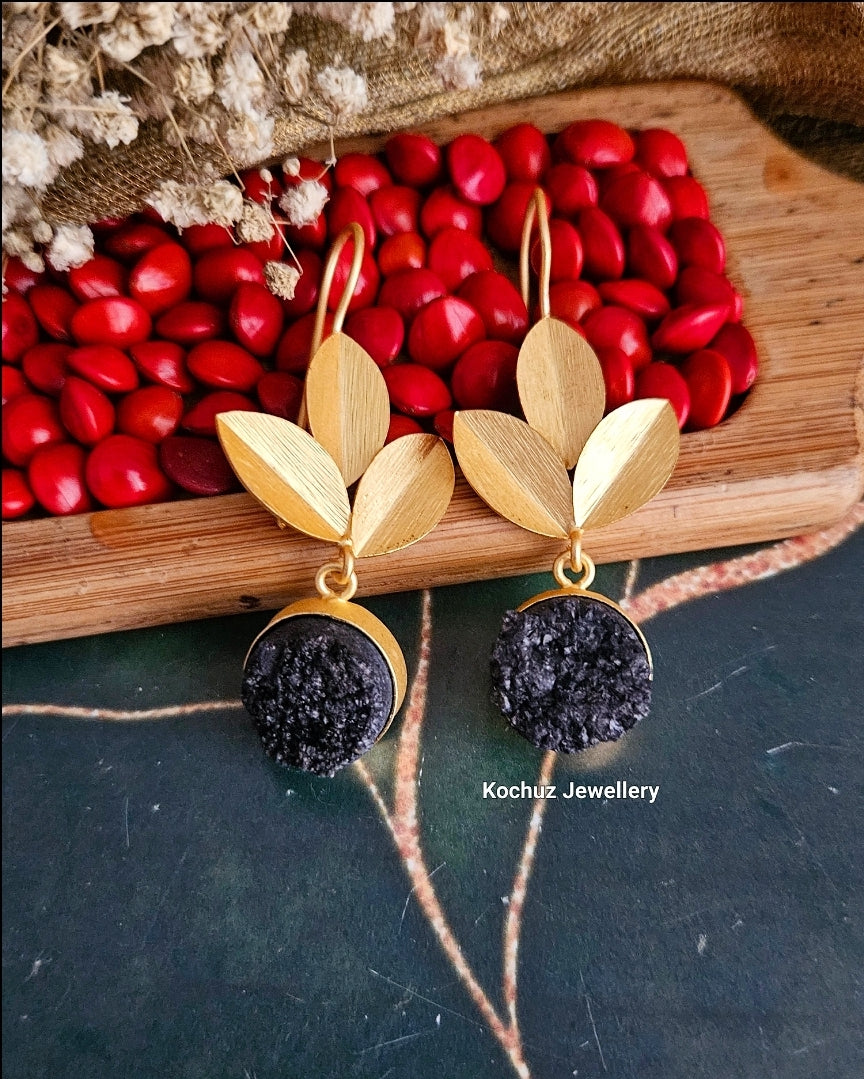 EAR1131 - Druzy Stone Danglers