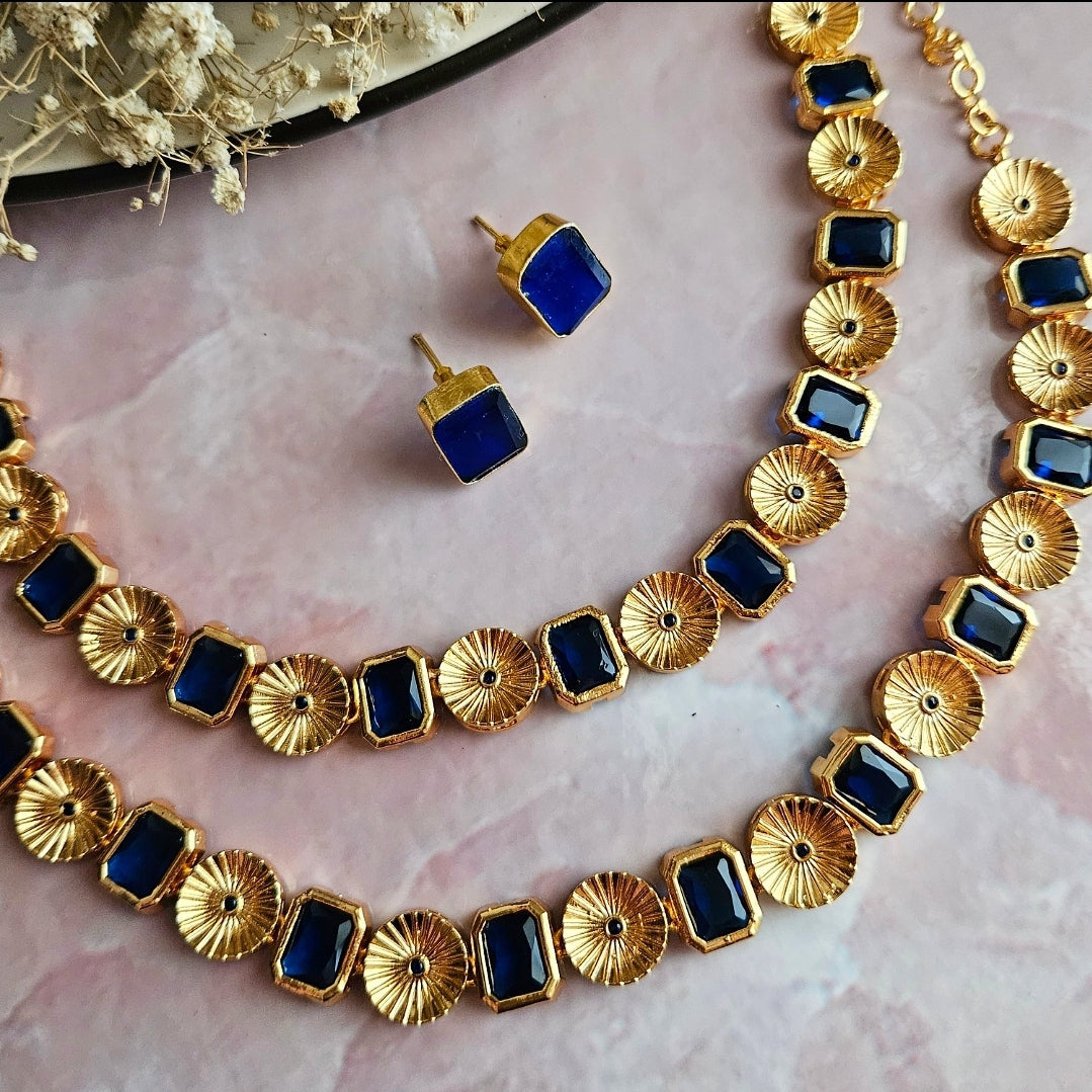 NECK1047 - Kerala Traditional Neck Piece (Plated)