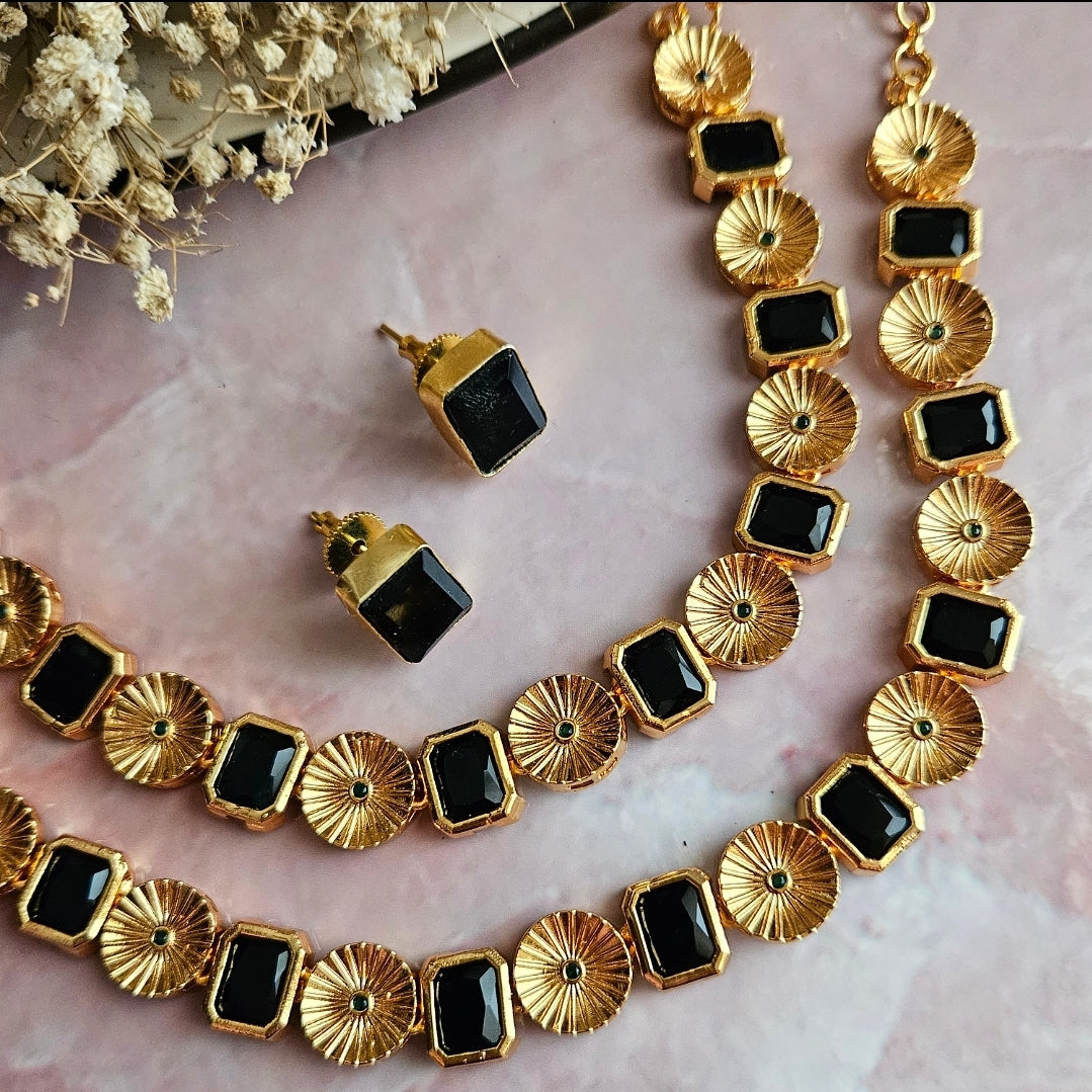 NECK1047 - Kerala Traditional Neck Piece (Plated)