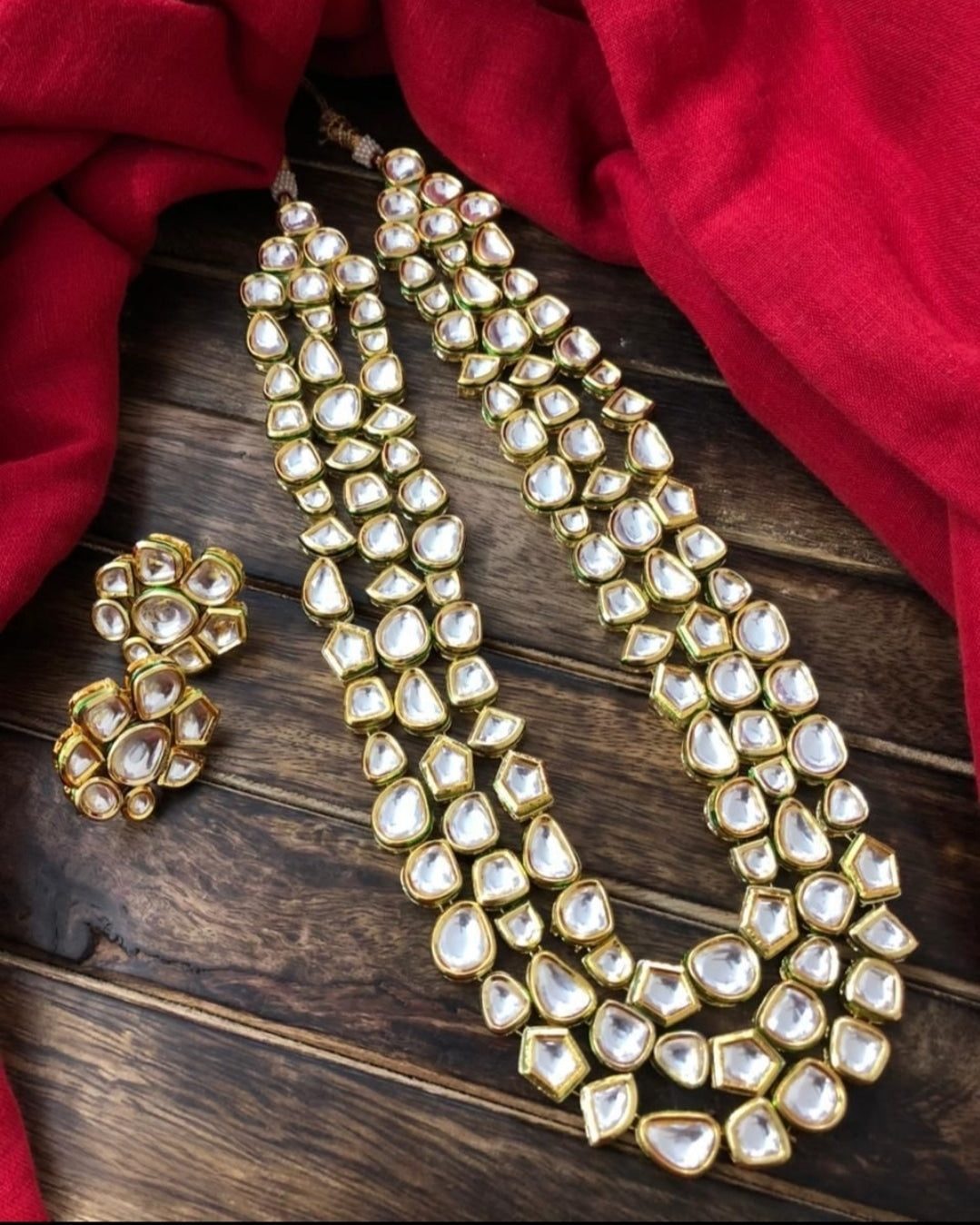 NECK1001 - Kundan Multi Layer Neck Piece Set