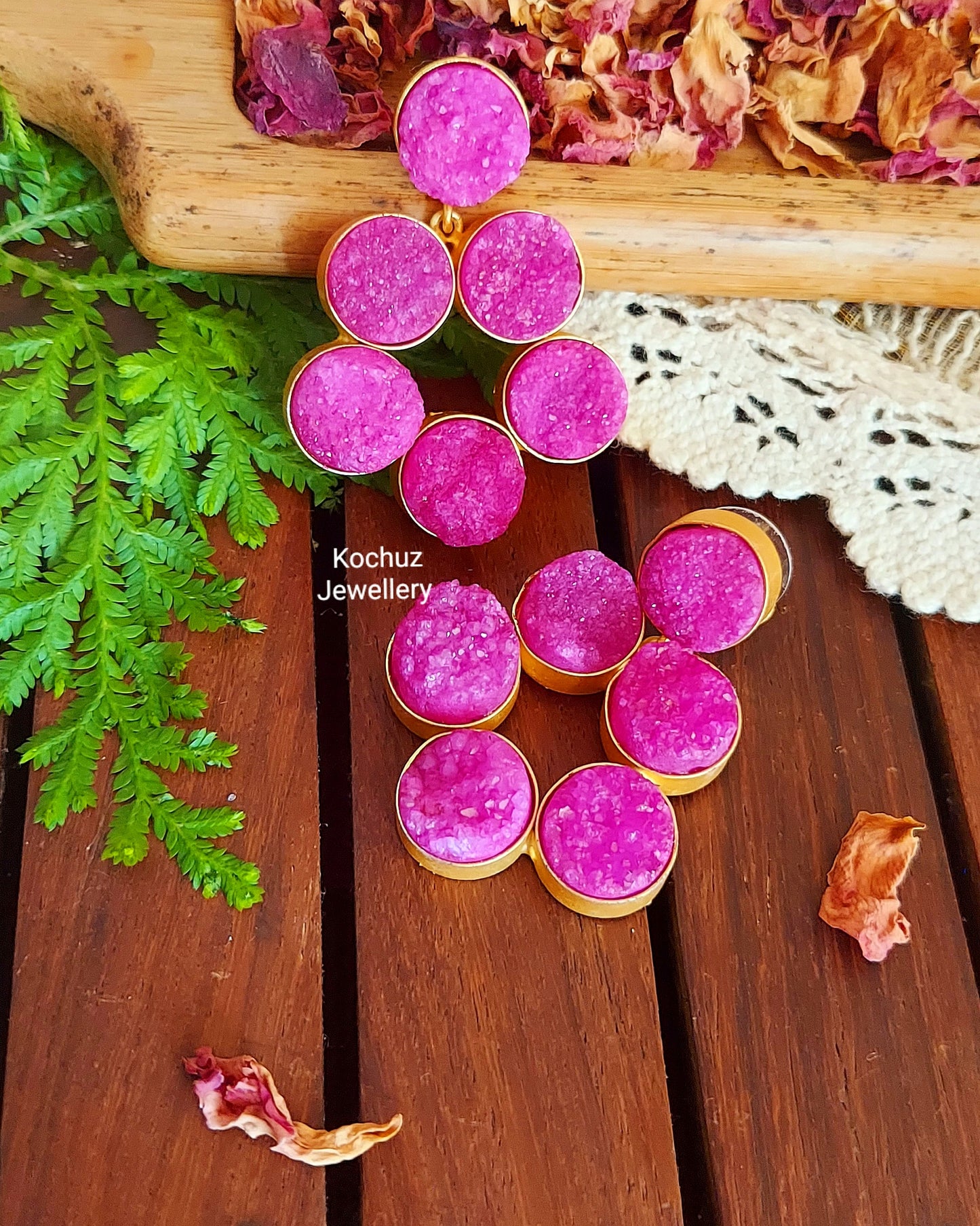 EAR1061 - Druzy Earrings