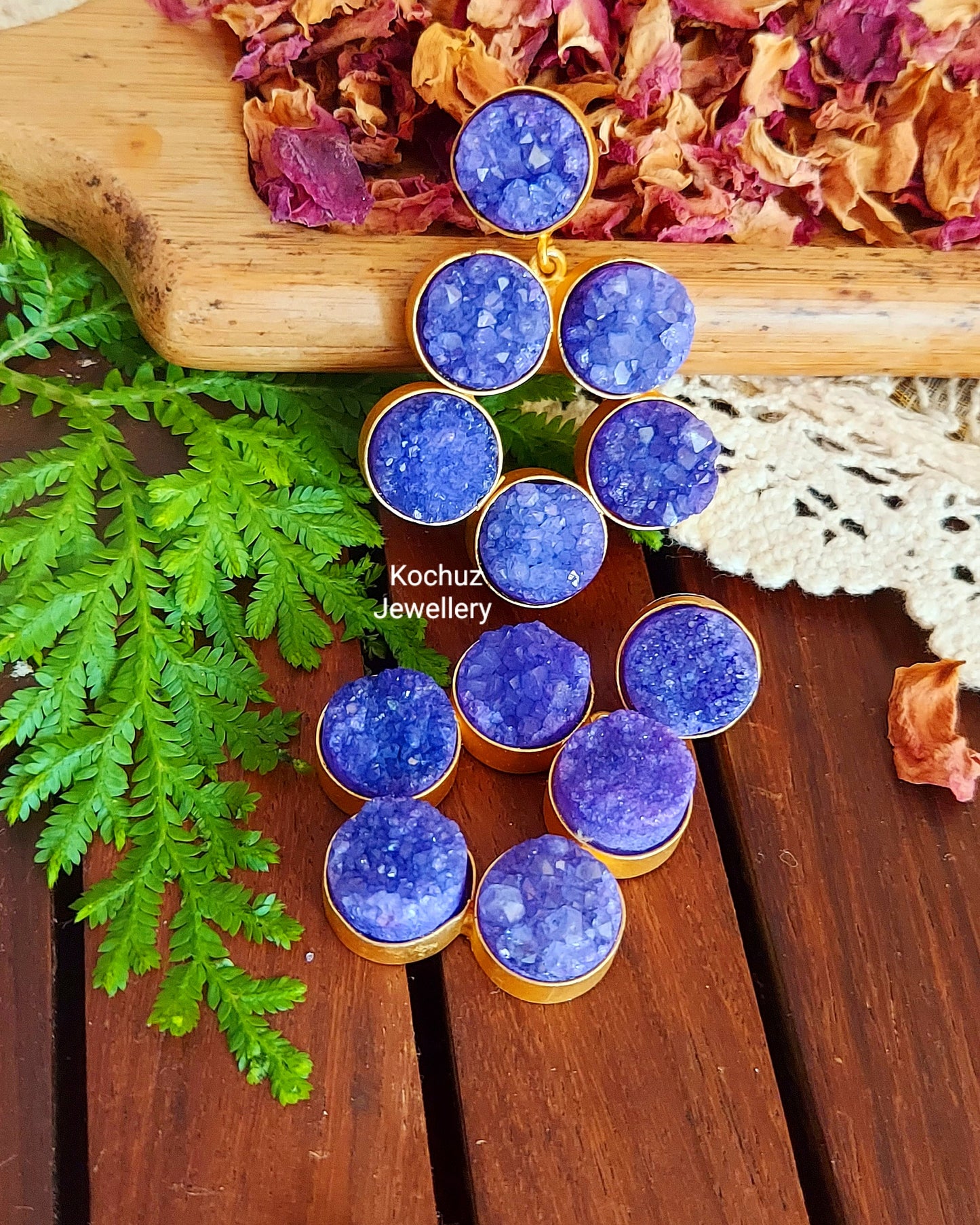 EAR1061 - Druzy Earrings