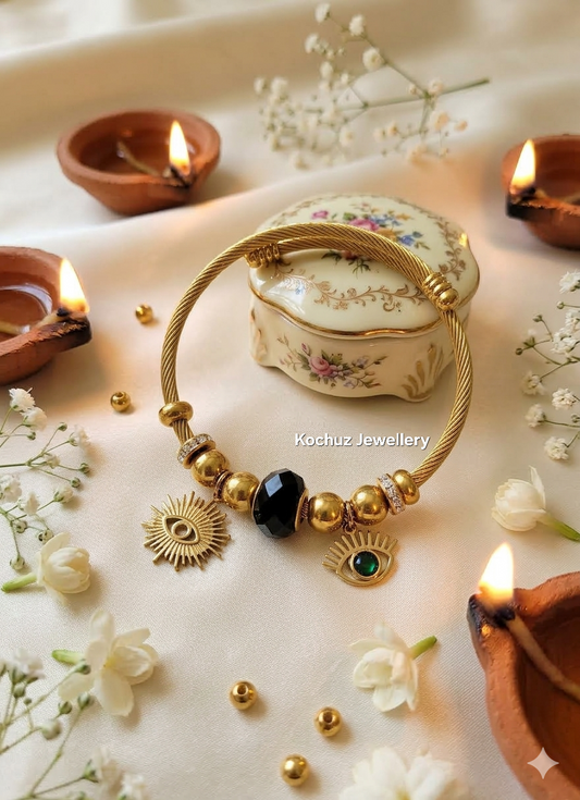 BANG1319 - Anti Tarnish Bangles with Charms