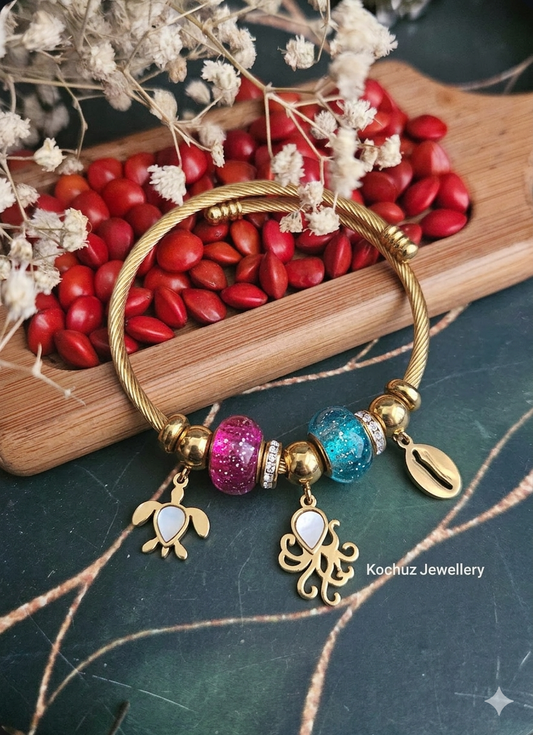 BANG1354 -Anti Tarnish Charm Bracelet
