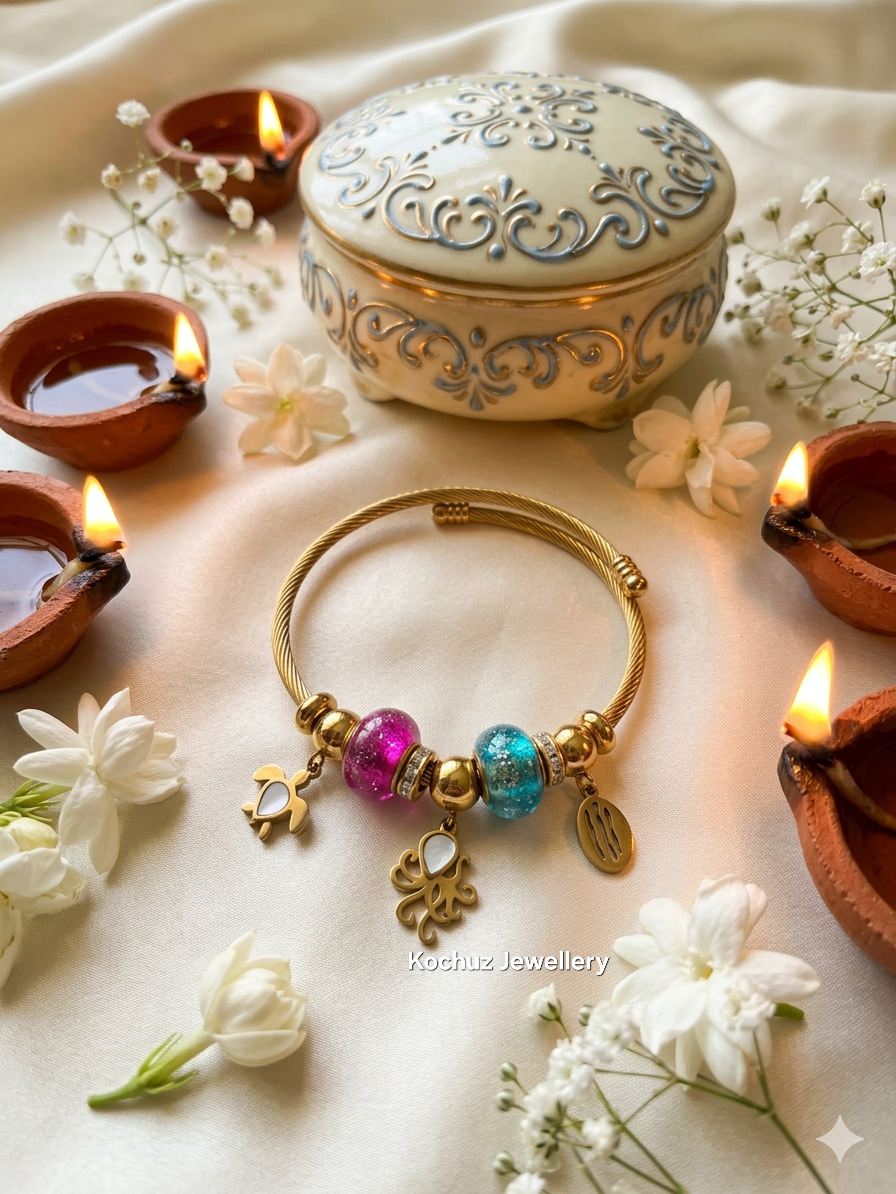 BANG1354 -Anti Tarnish Charm Bracelet